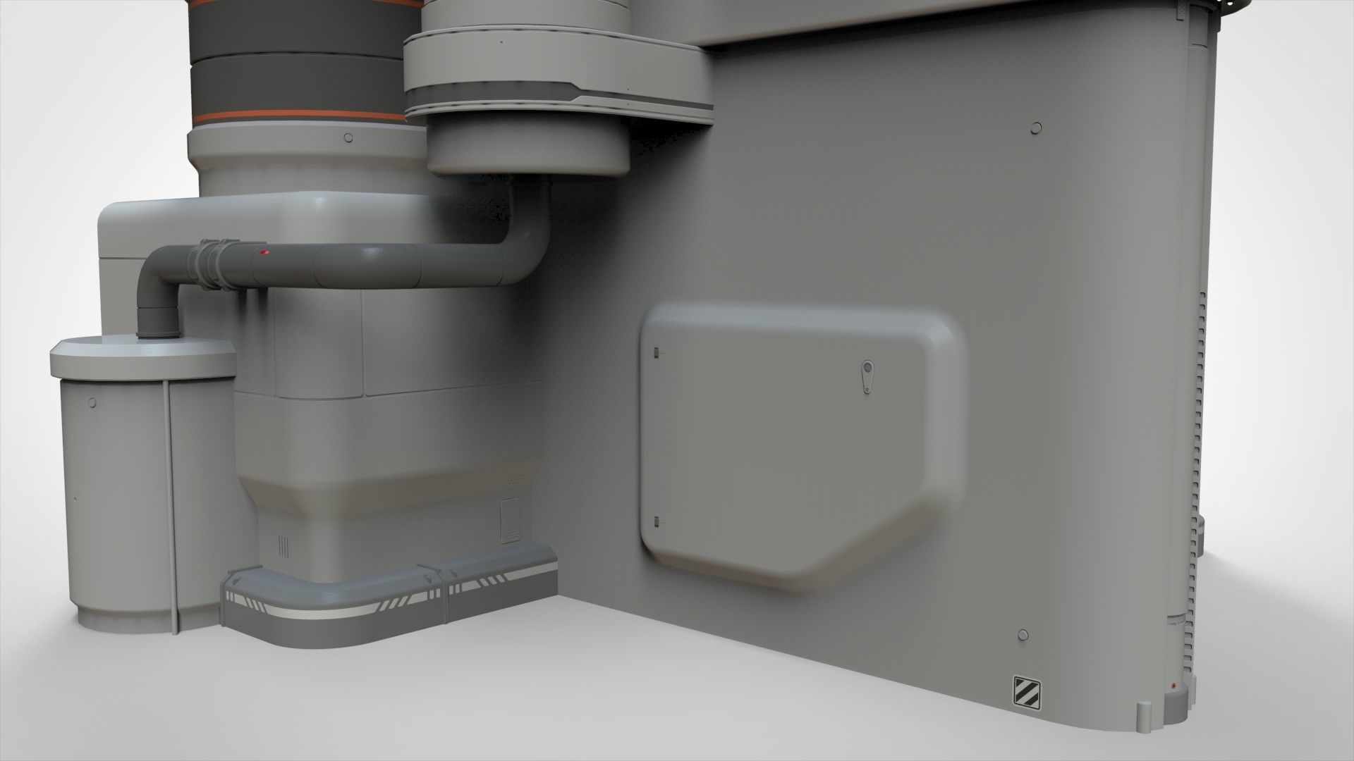 sci-fi architecture 11 3D model_10