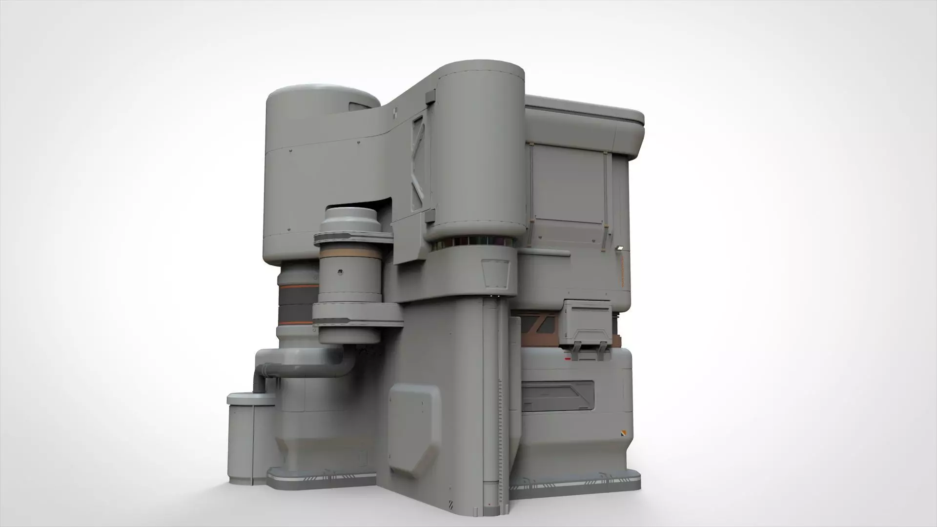 sci-fi architecture 11 3D model_0