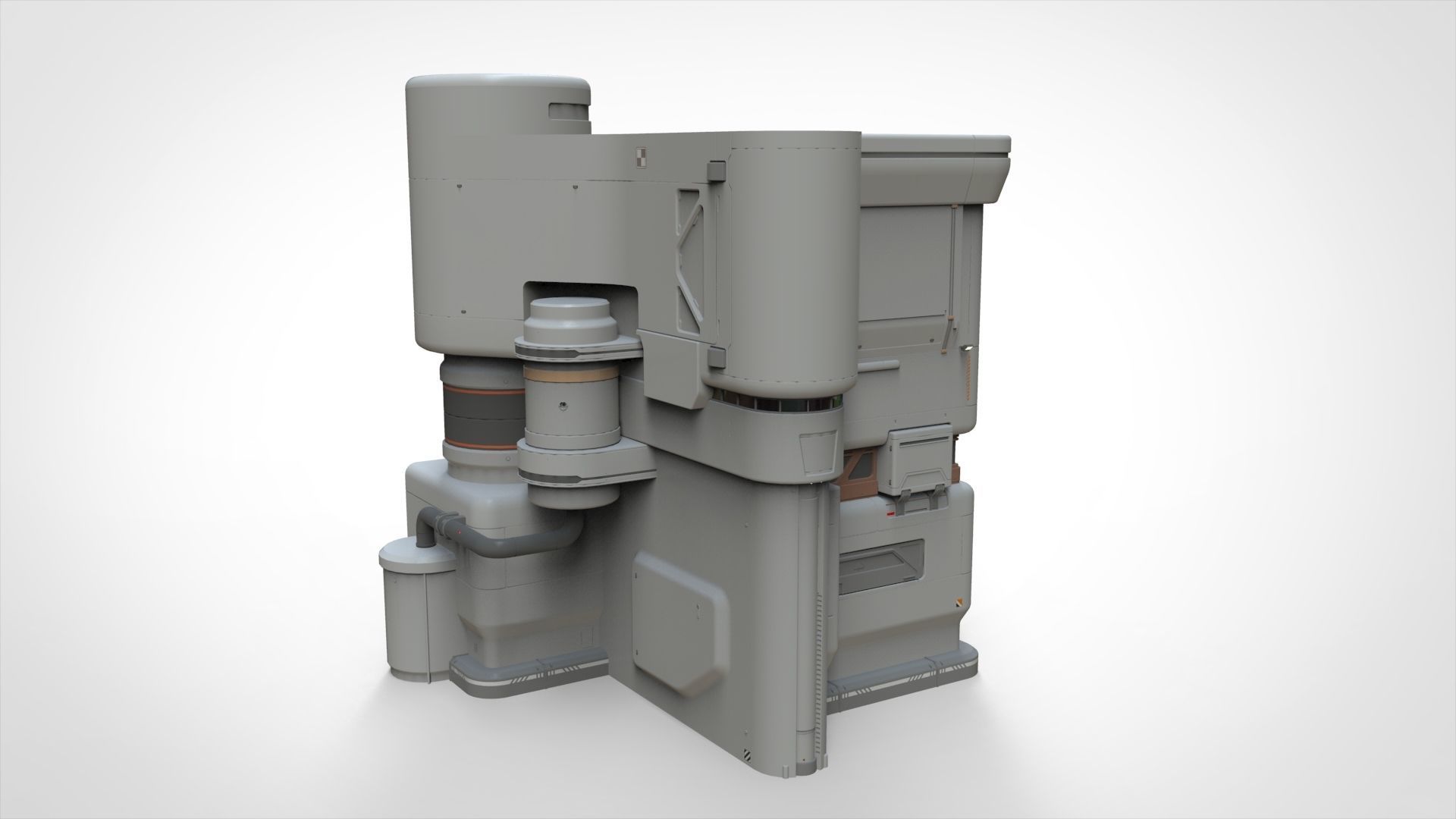 sci-fi architecture 11 3D model_3