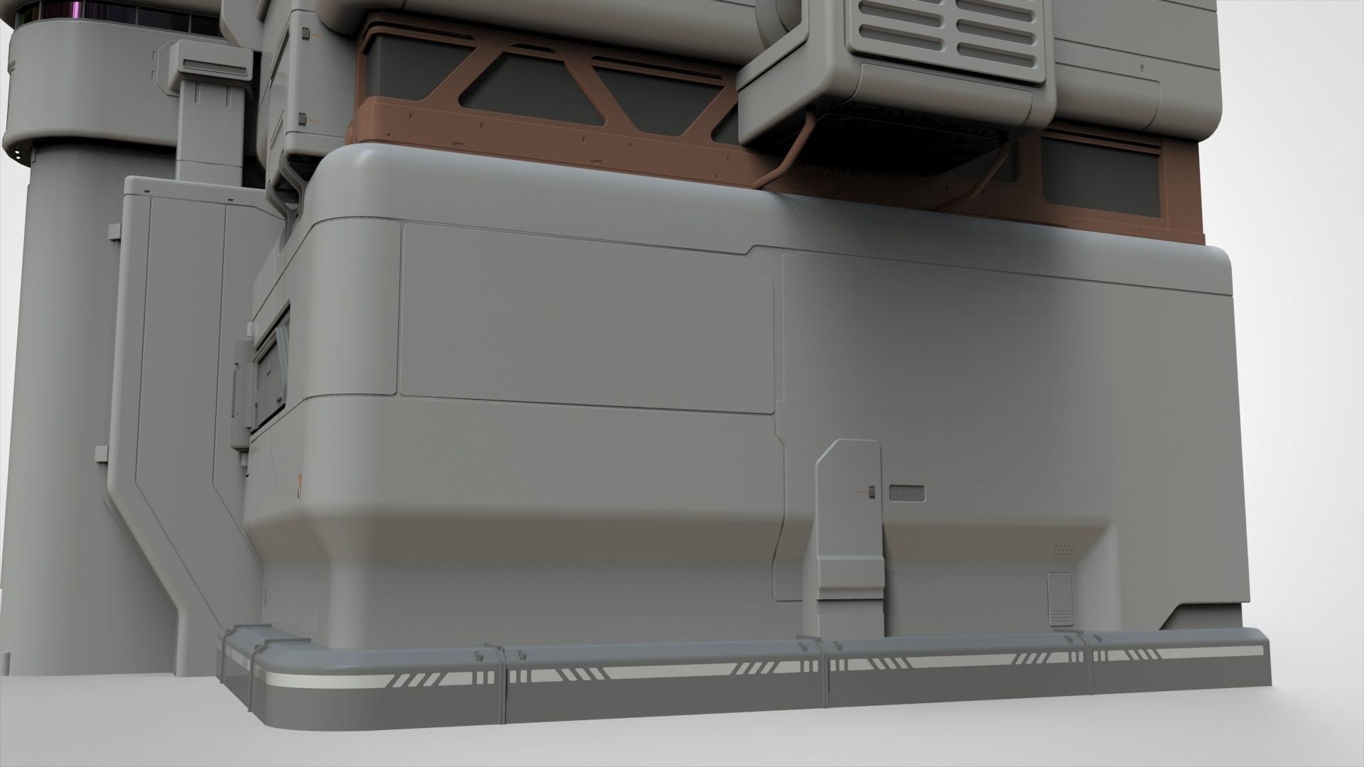 sci-fi architecture 11 3D model_18