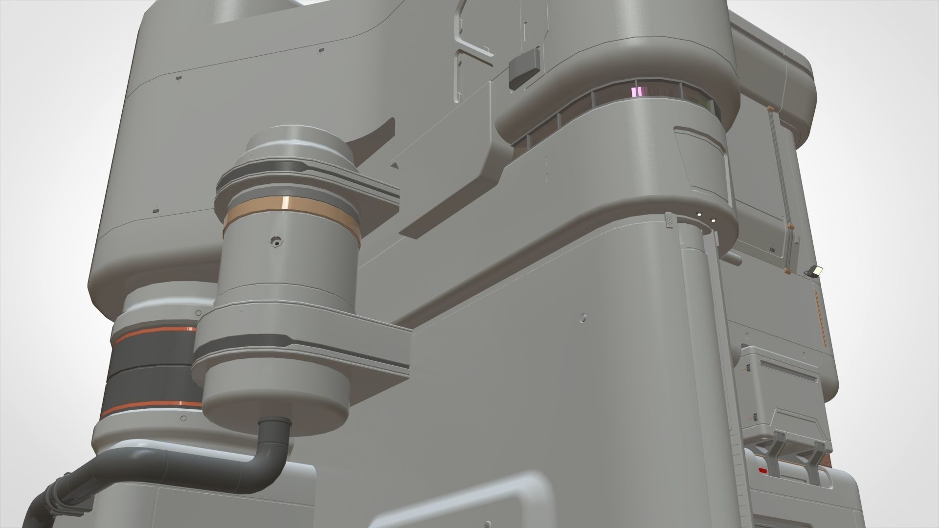 sci-fi architecture 11 3D model_12