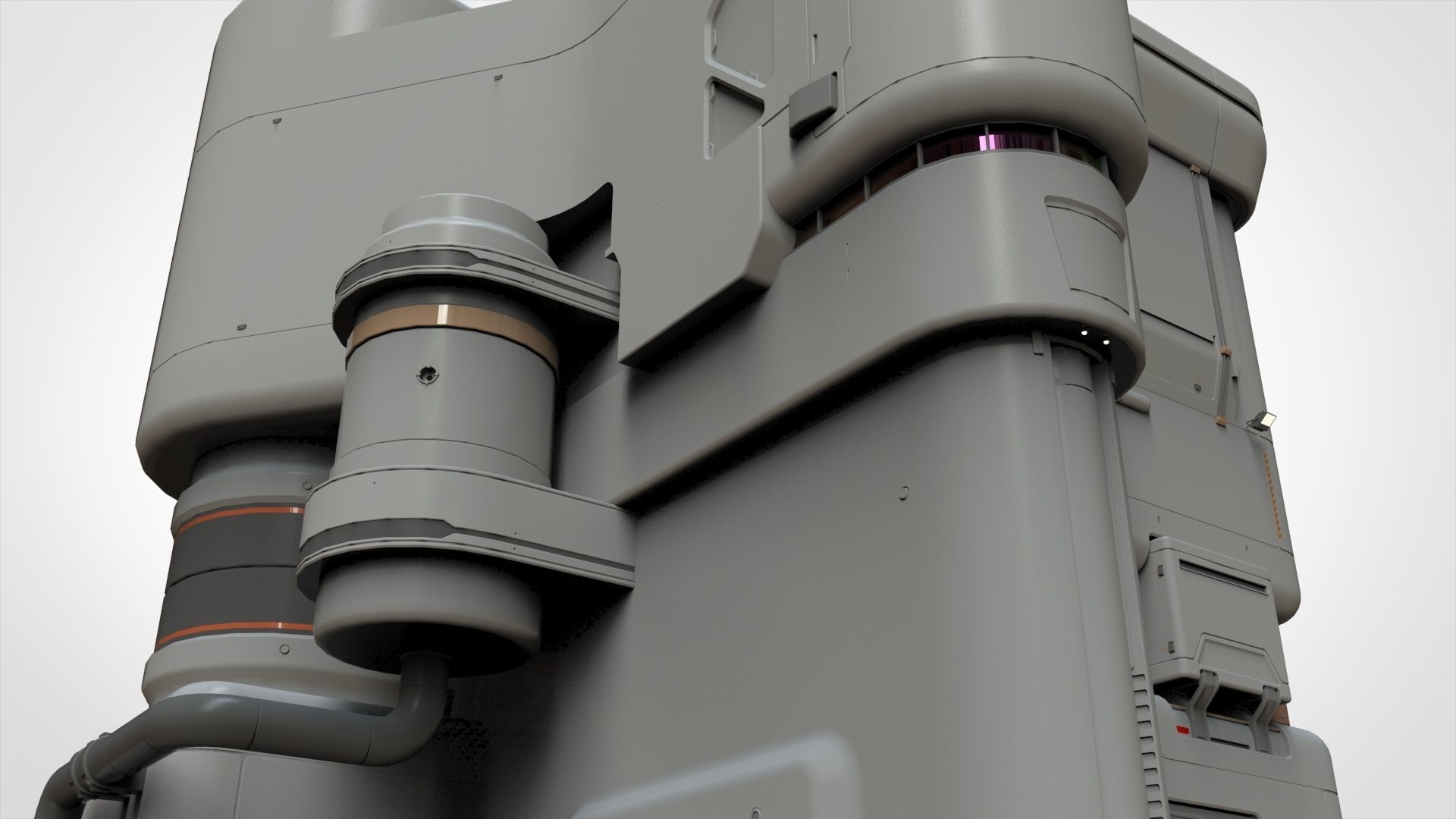 sci-fi architecture 11 3D model_11