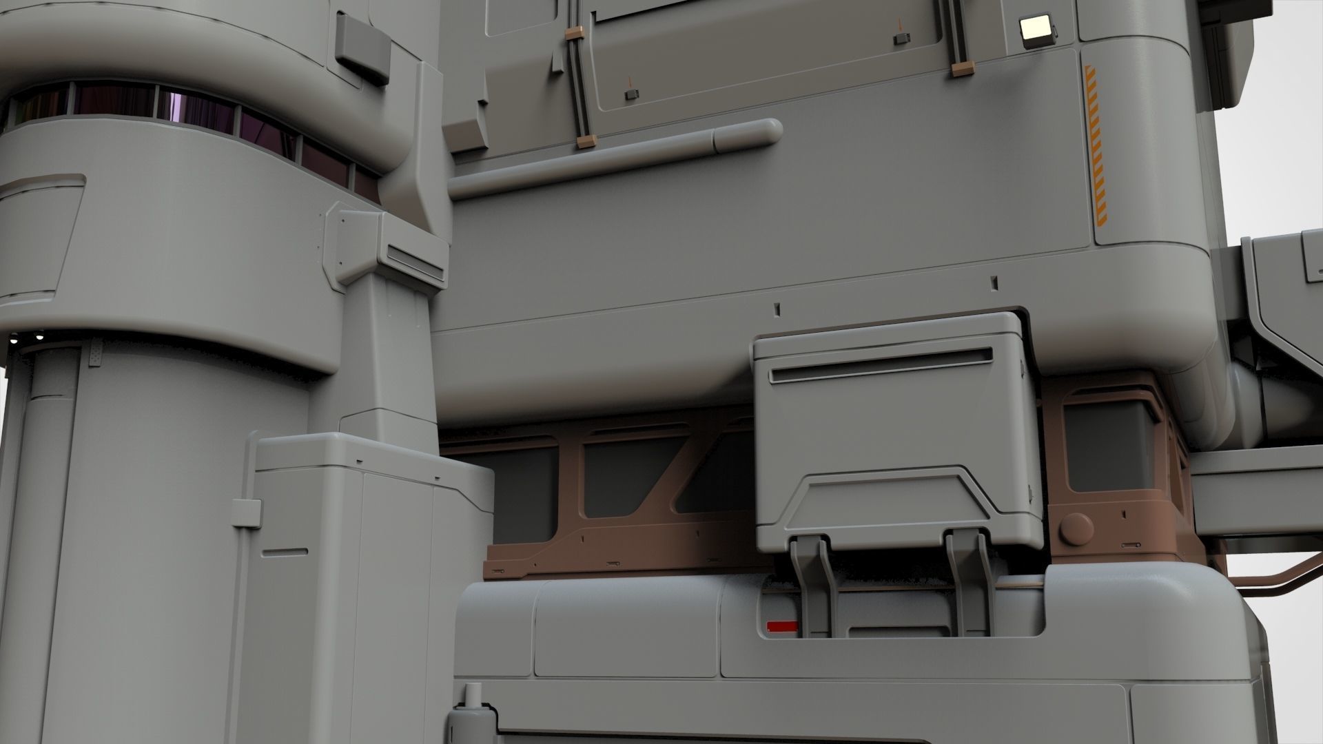 sci-fi architecture 11 3D model_14