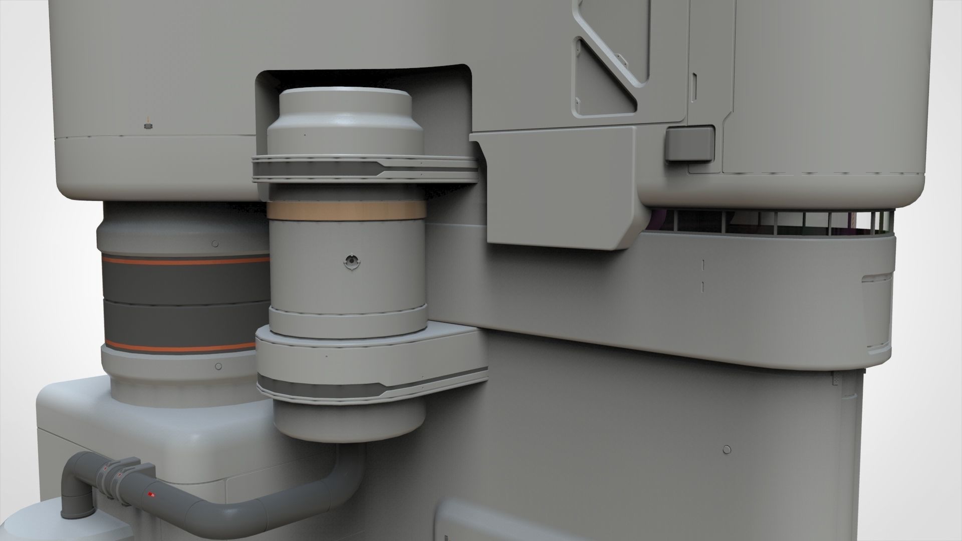 sci-fi architecture 11 3D model_9