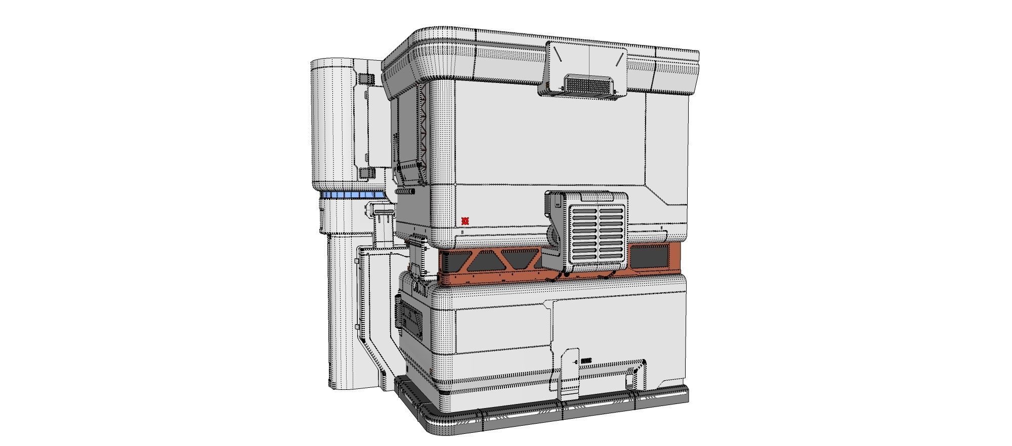 sci-fi architecture 11 3D model_22