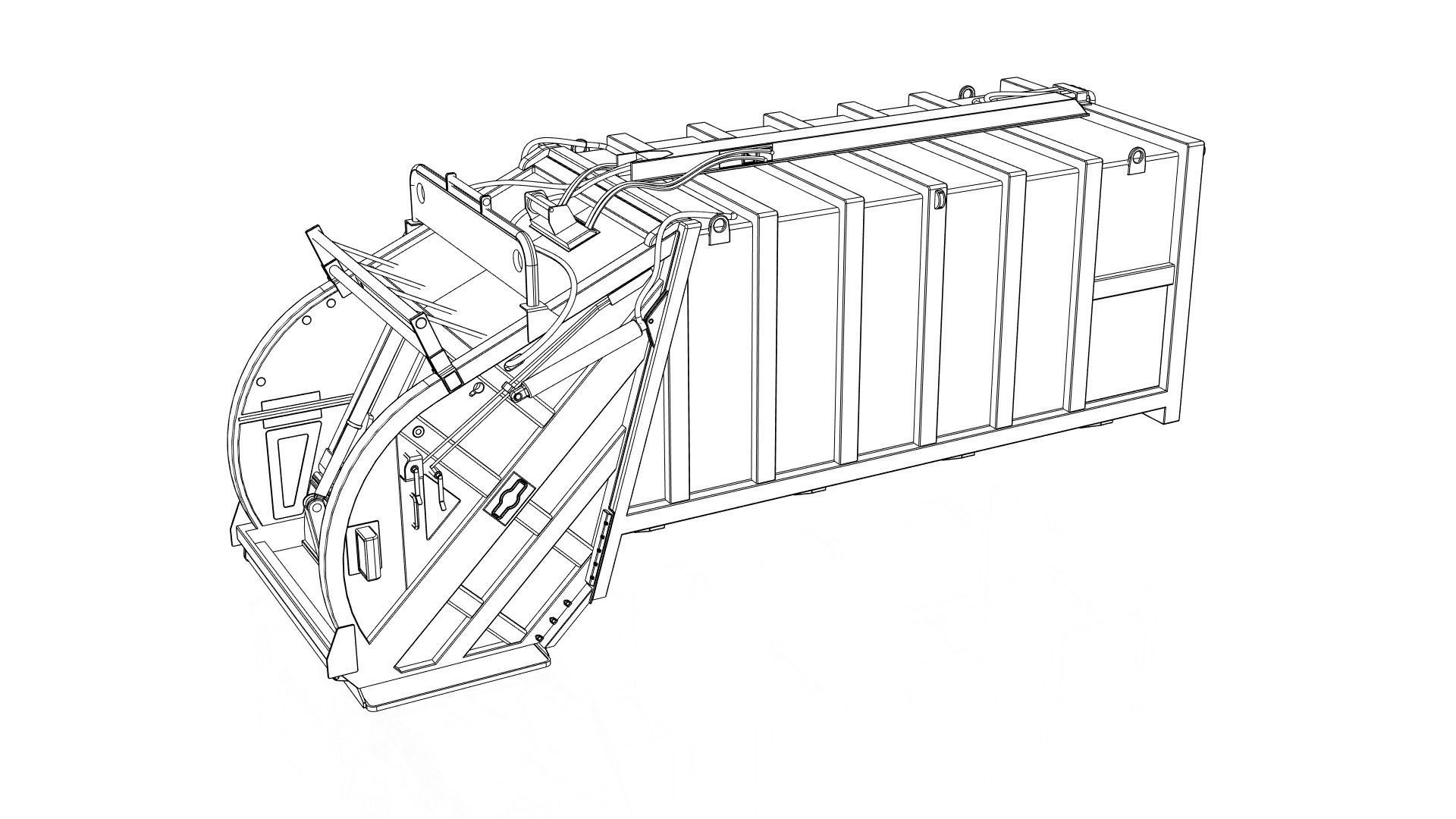 Garbage container 3D model_17