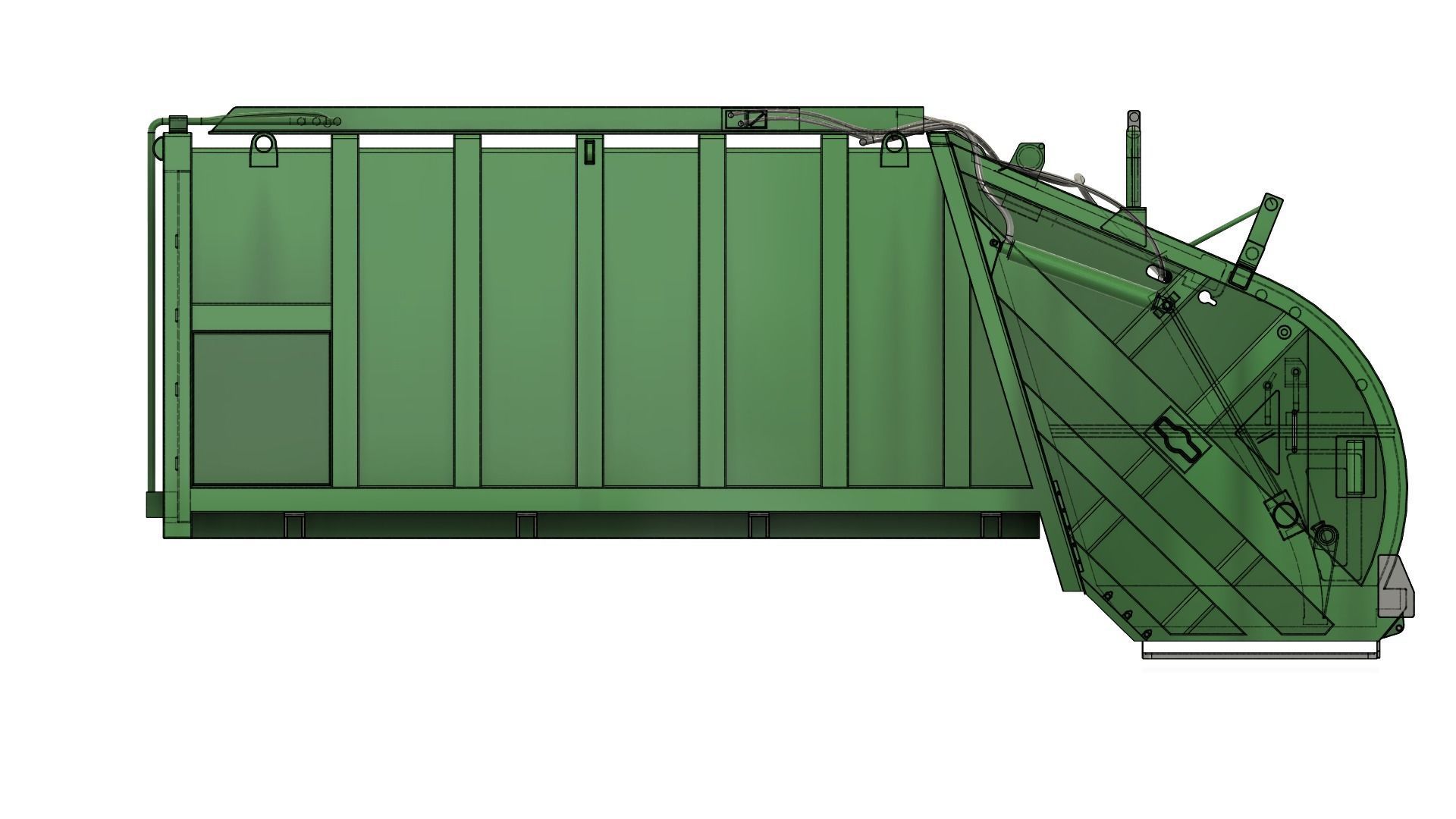 Garbage container 3D model_13