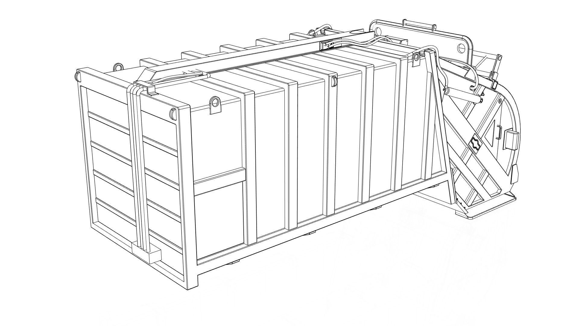 Garbage container 3D model_16