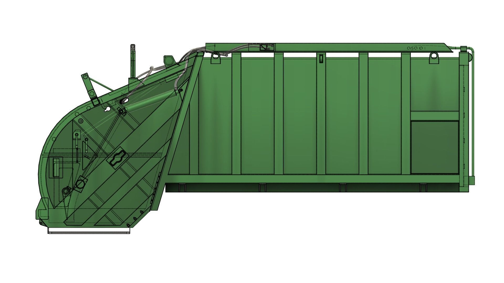 Garbage container 3D model_12