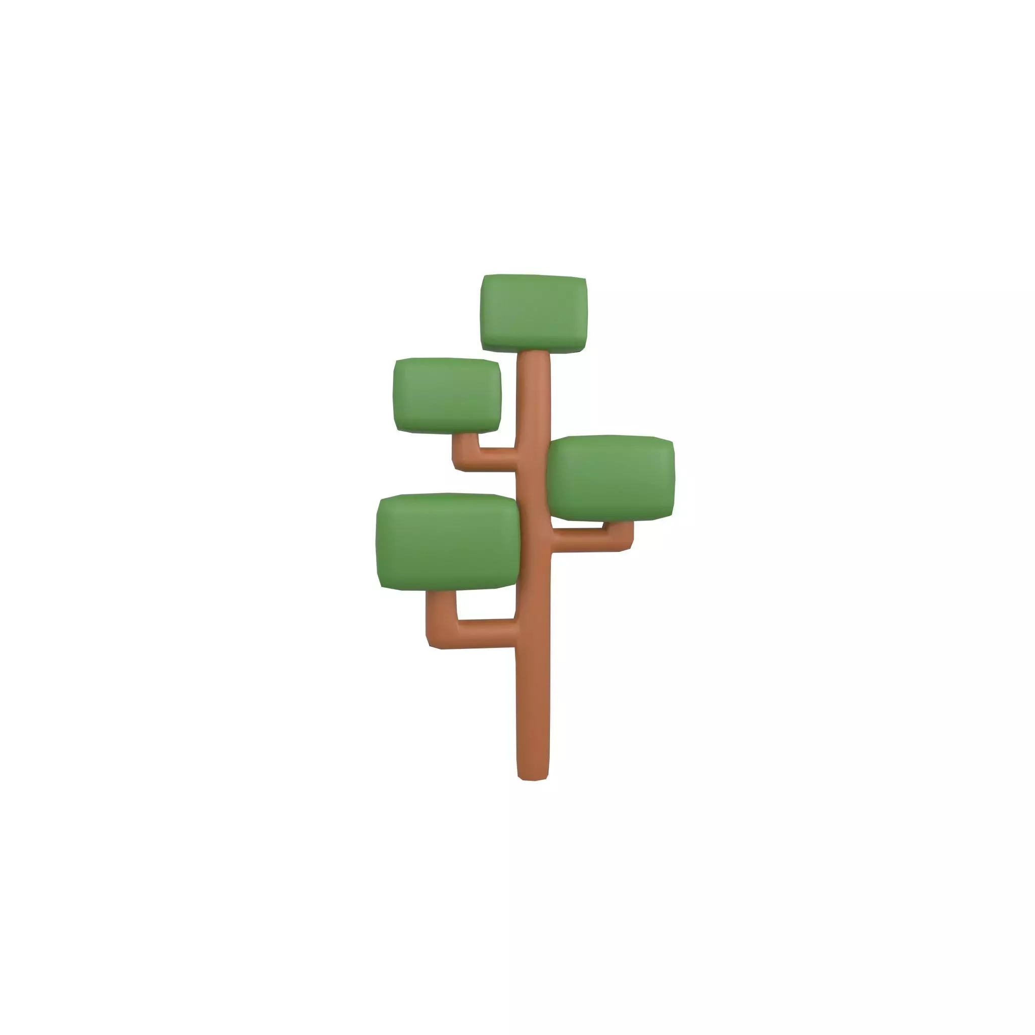 Cartoon Tree v10 002 Low-poly 3D model_0