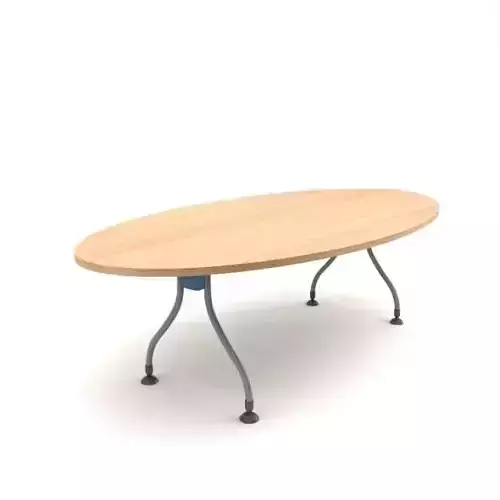 Steel And Wooden Dining Table