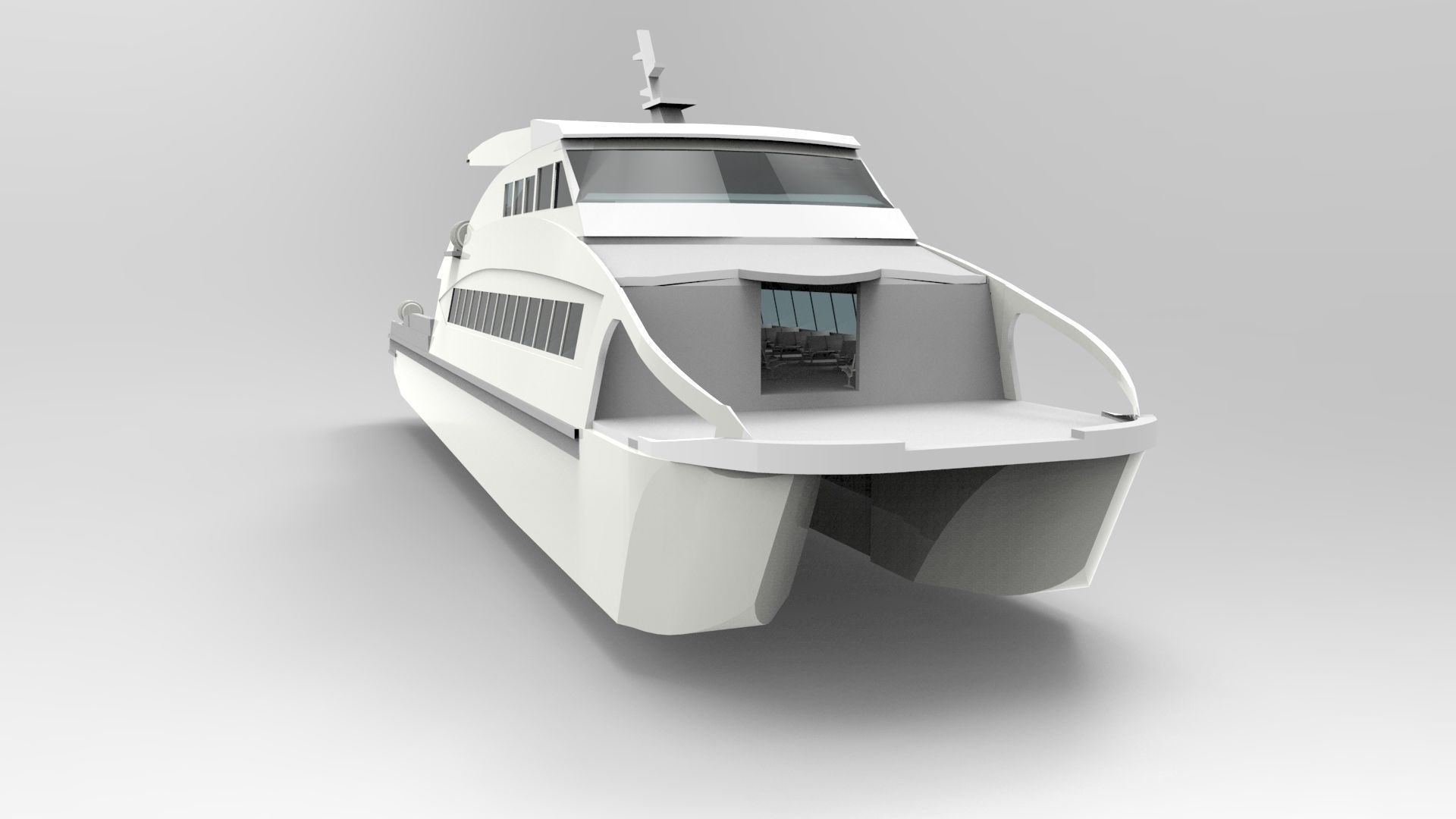 Ferry Catamaran Hull 3D print model_4