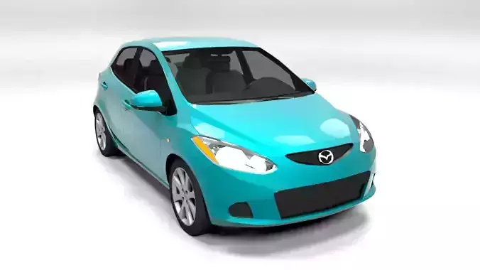 MAZDA 2 5DR 2009 LOWPOLY