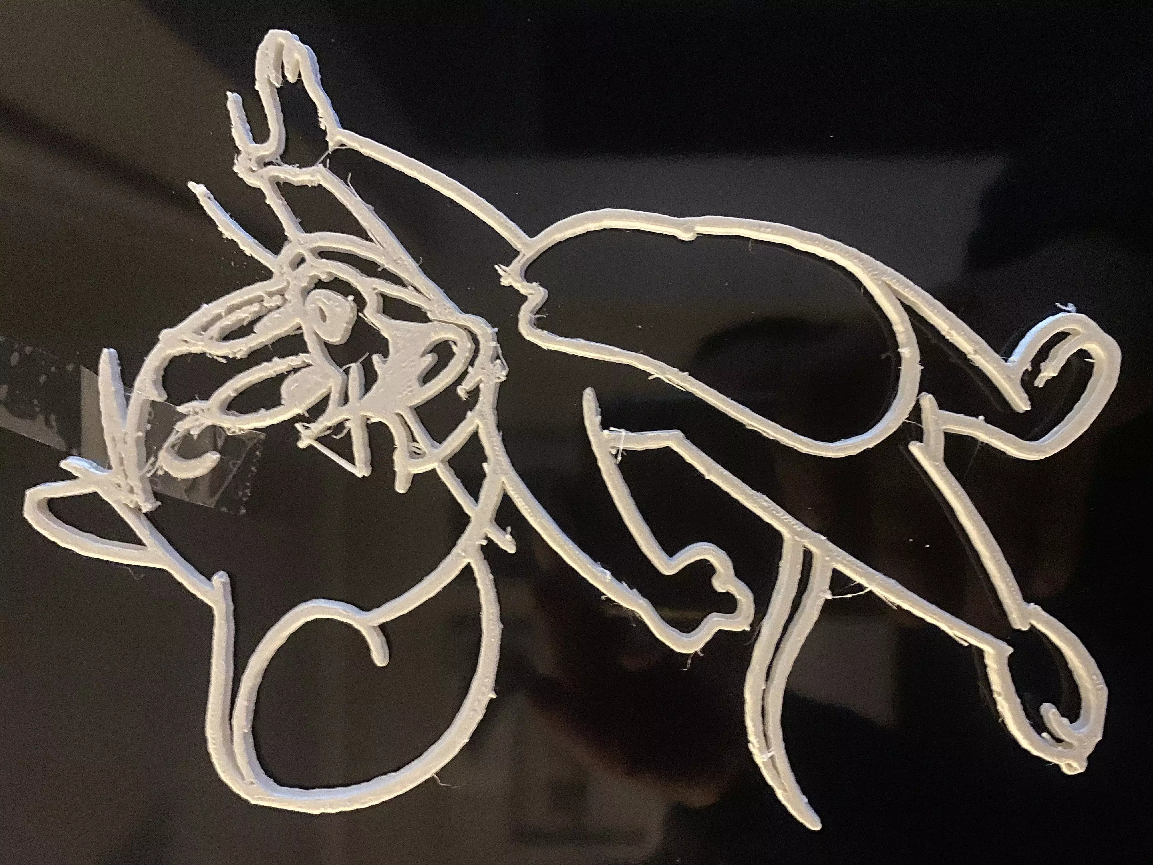 raton cat in glass window 3D model_0