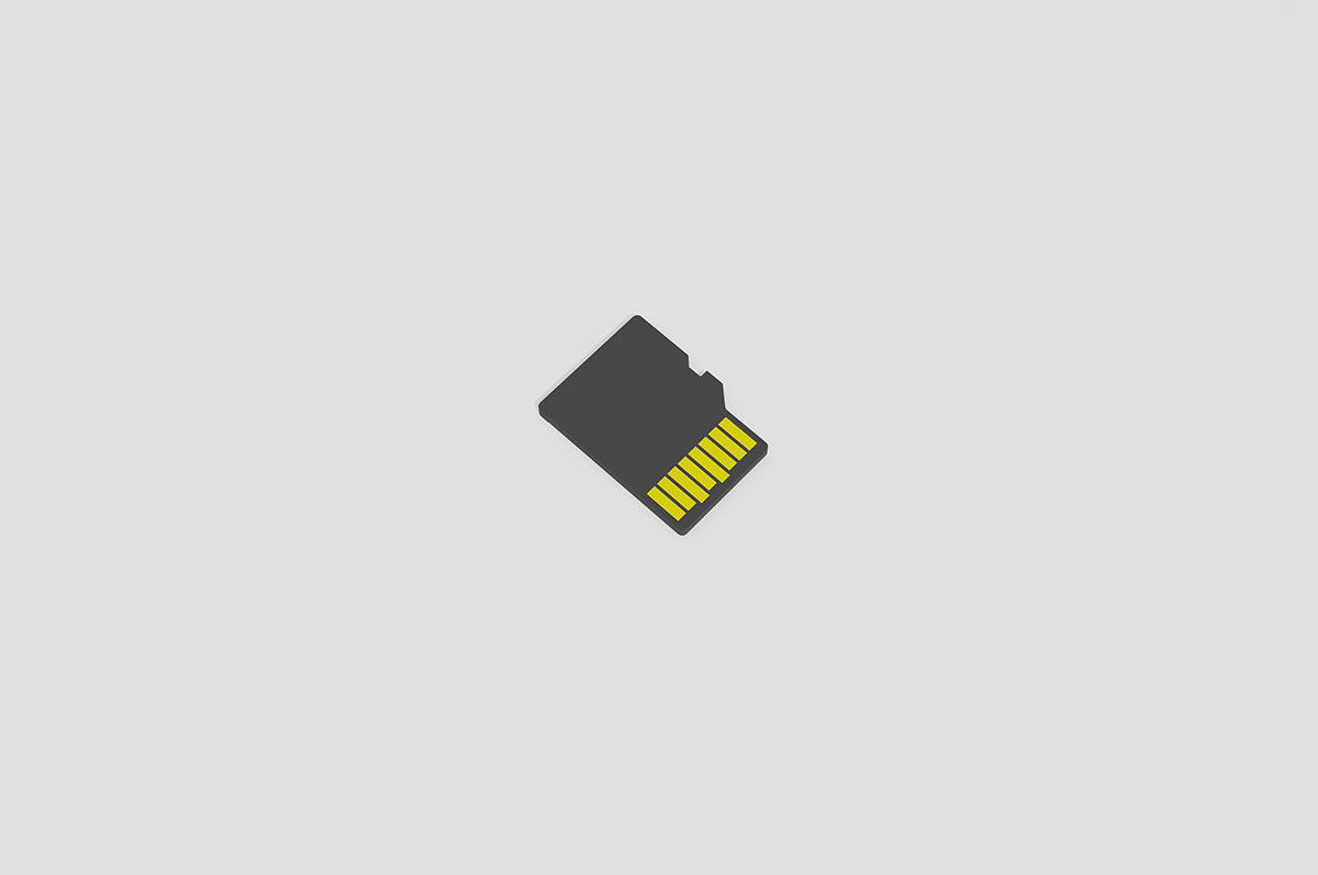 Memory Cards set Low-poly 3D model_30