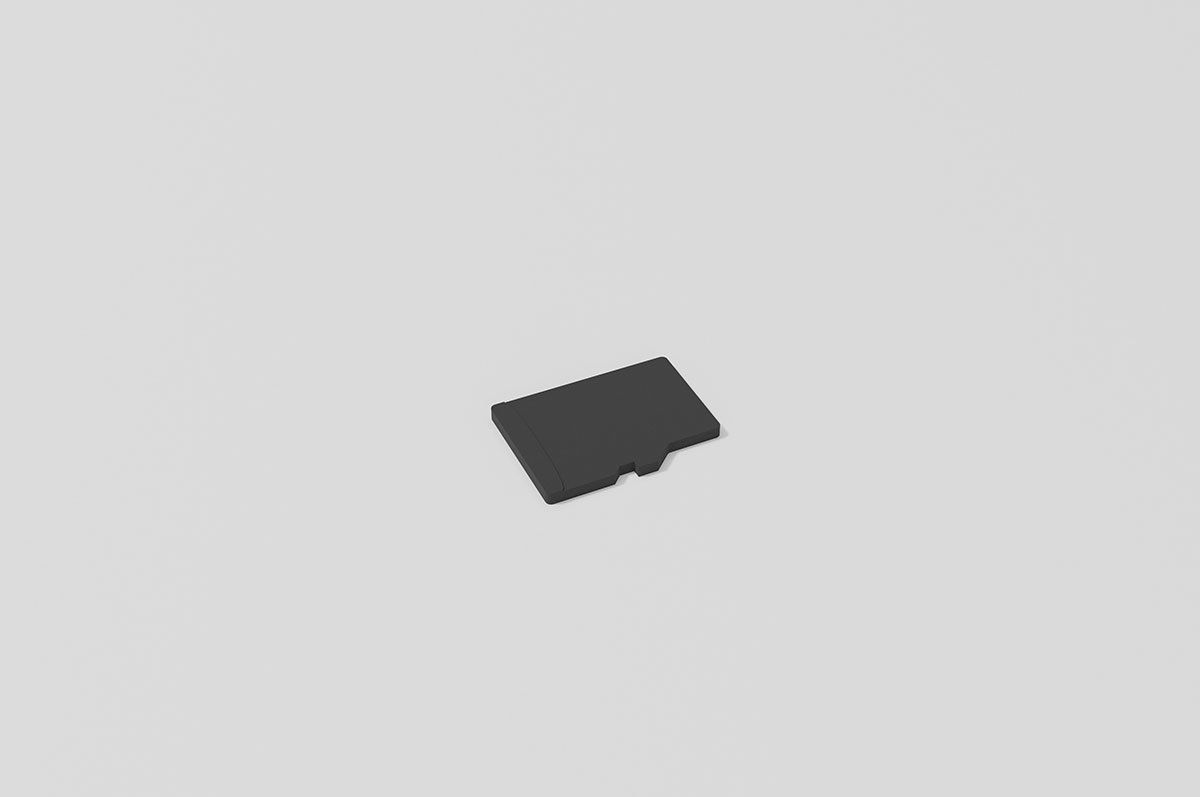 Memory Cards set Low-poly 3D model_23