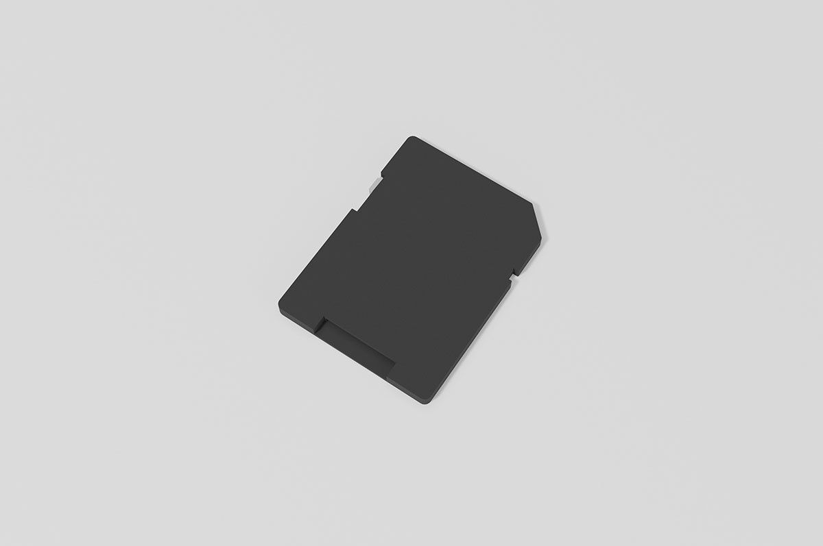 Memory Cards set Low-poly 3D model_15