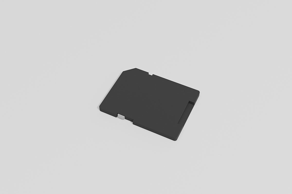 Memory Cards set Low-poly 3D model_14