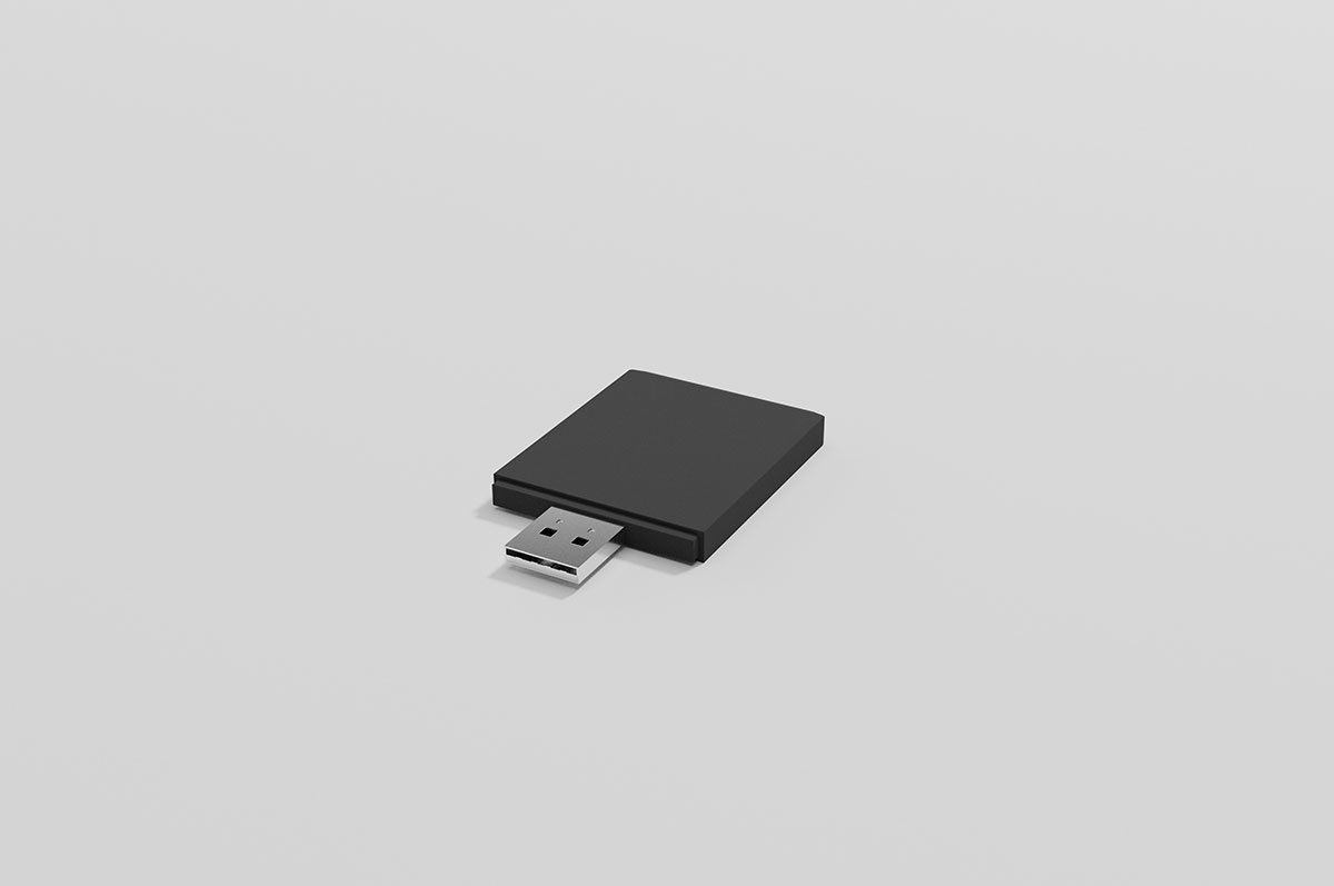 Memory Cards set Low-poly 3D model_26
