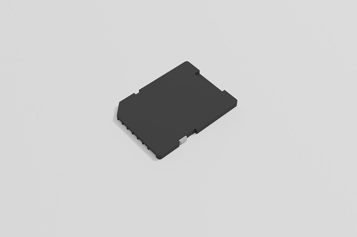 Memory Cards set Low-poly 3D model_12