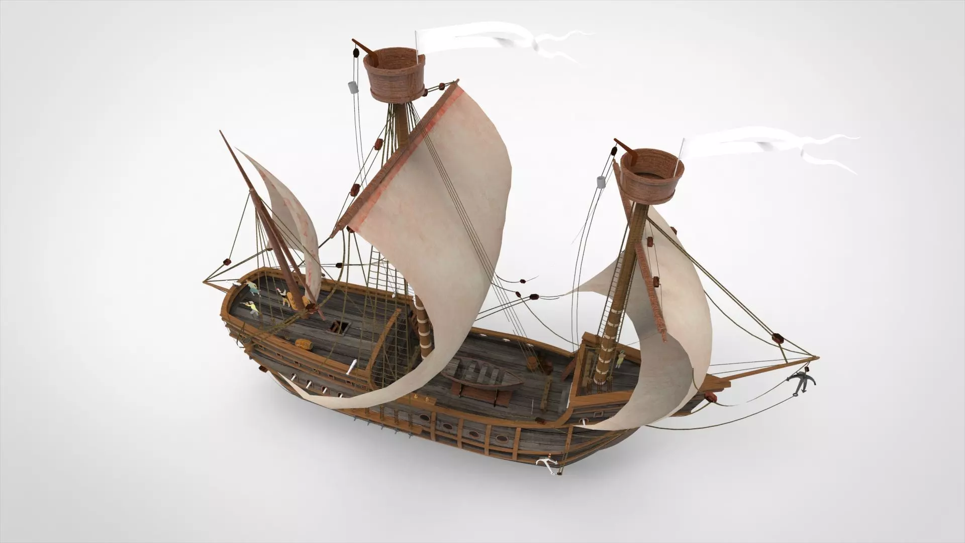 Sailing Ship 3D model_0