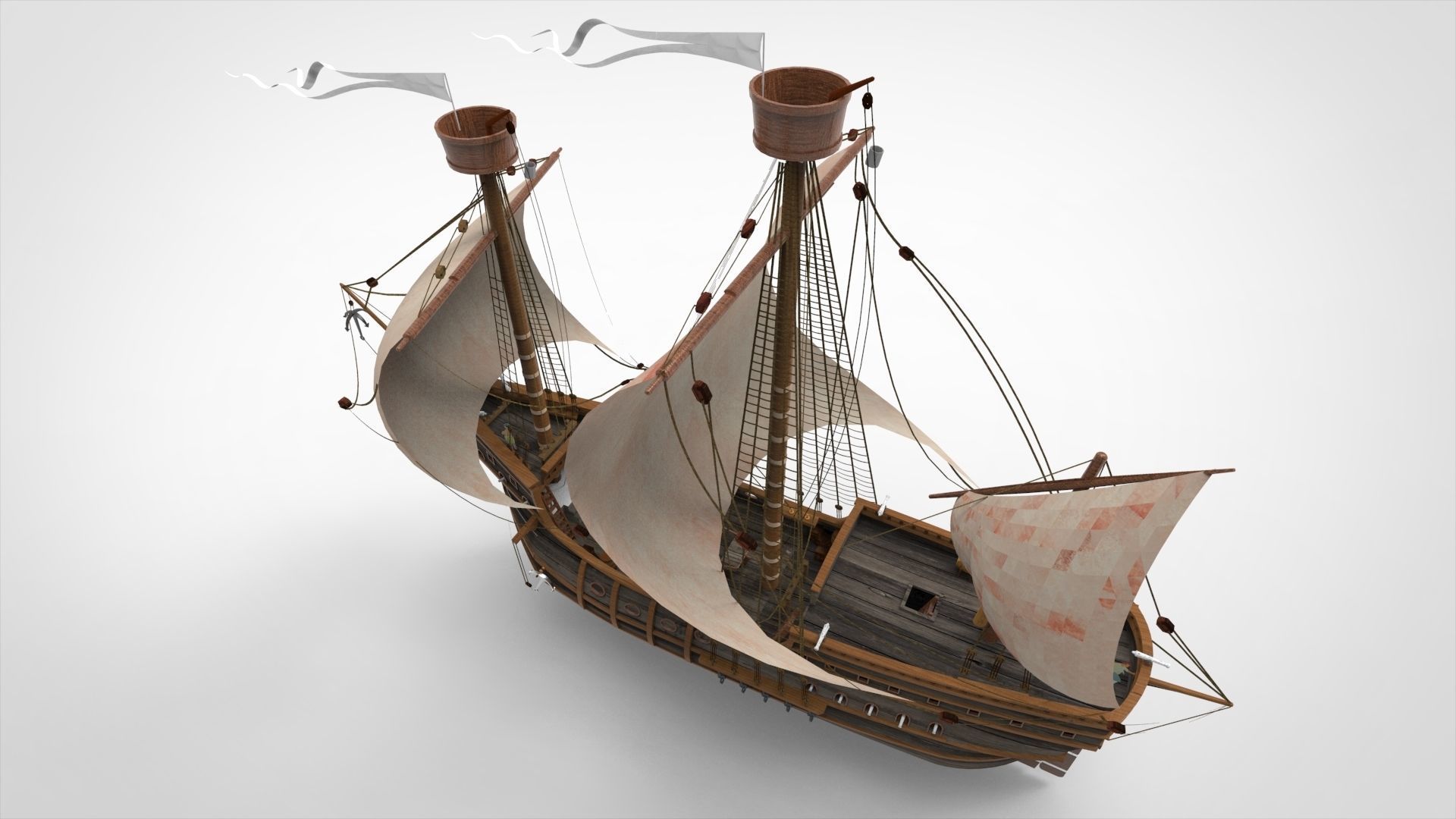 Sailing Ship 3D model_1
