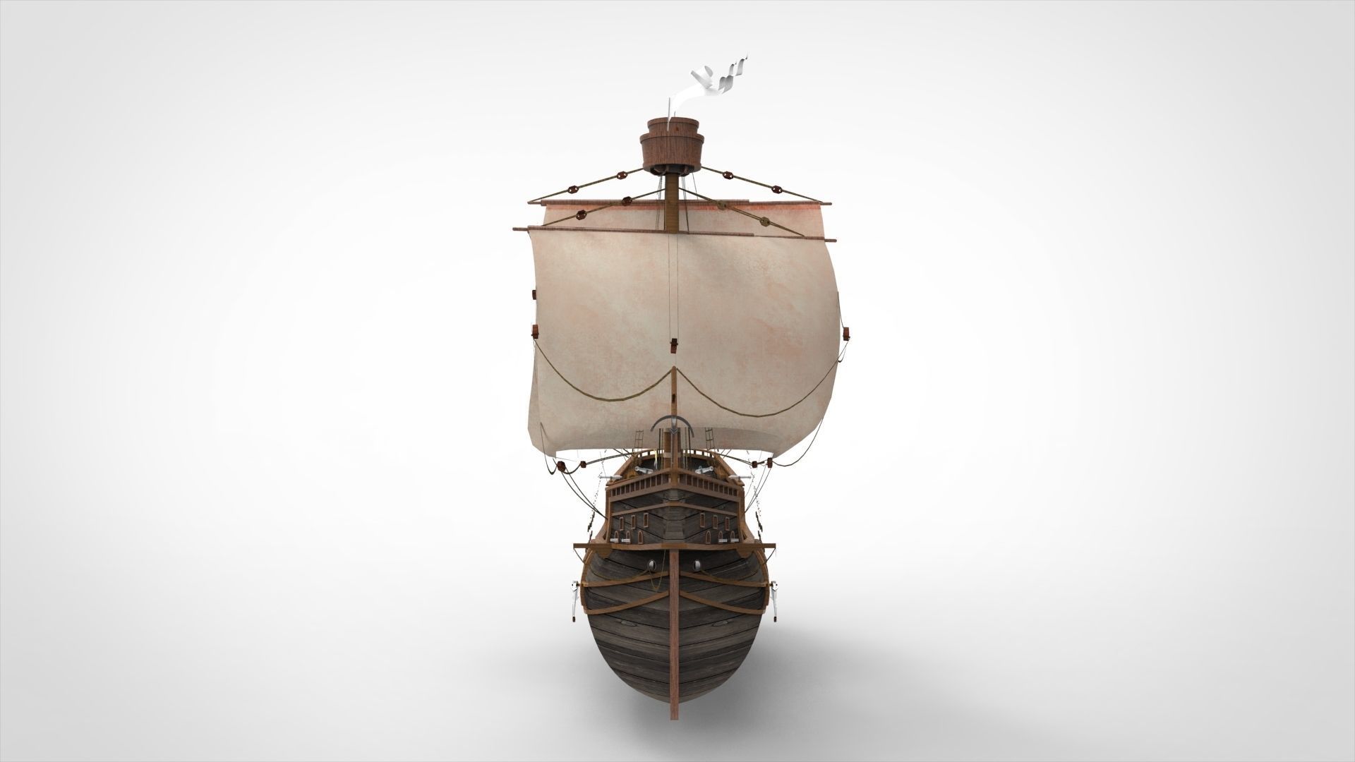Sailing Ship 3D model_3