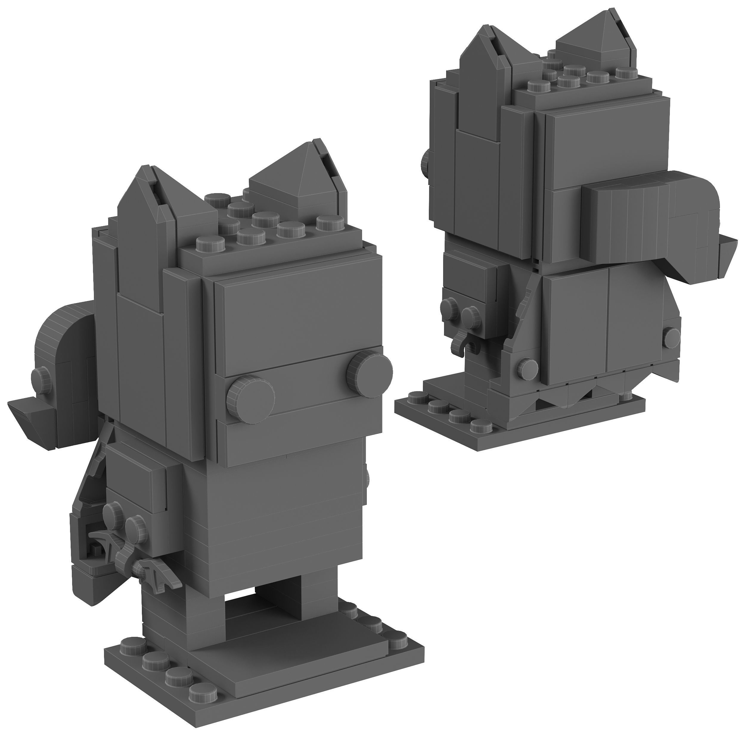 Lego BrickHeadz - 41586 Batgirl 3D model_1