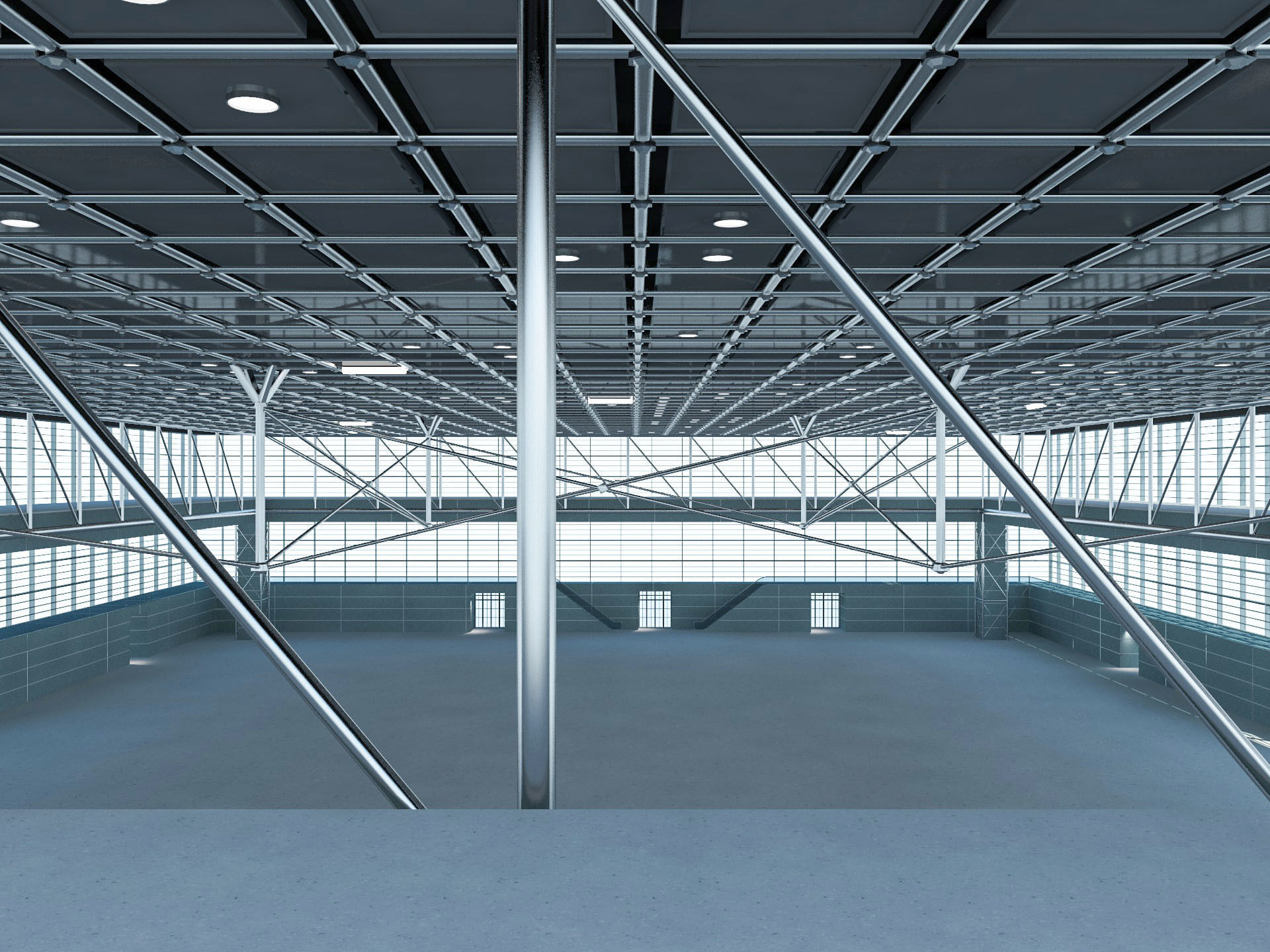 Exhibition Hall 23 3D model_9