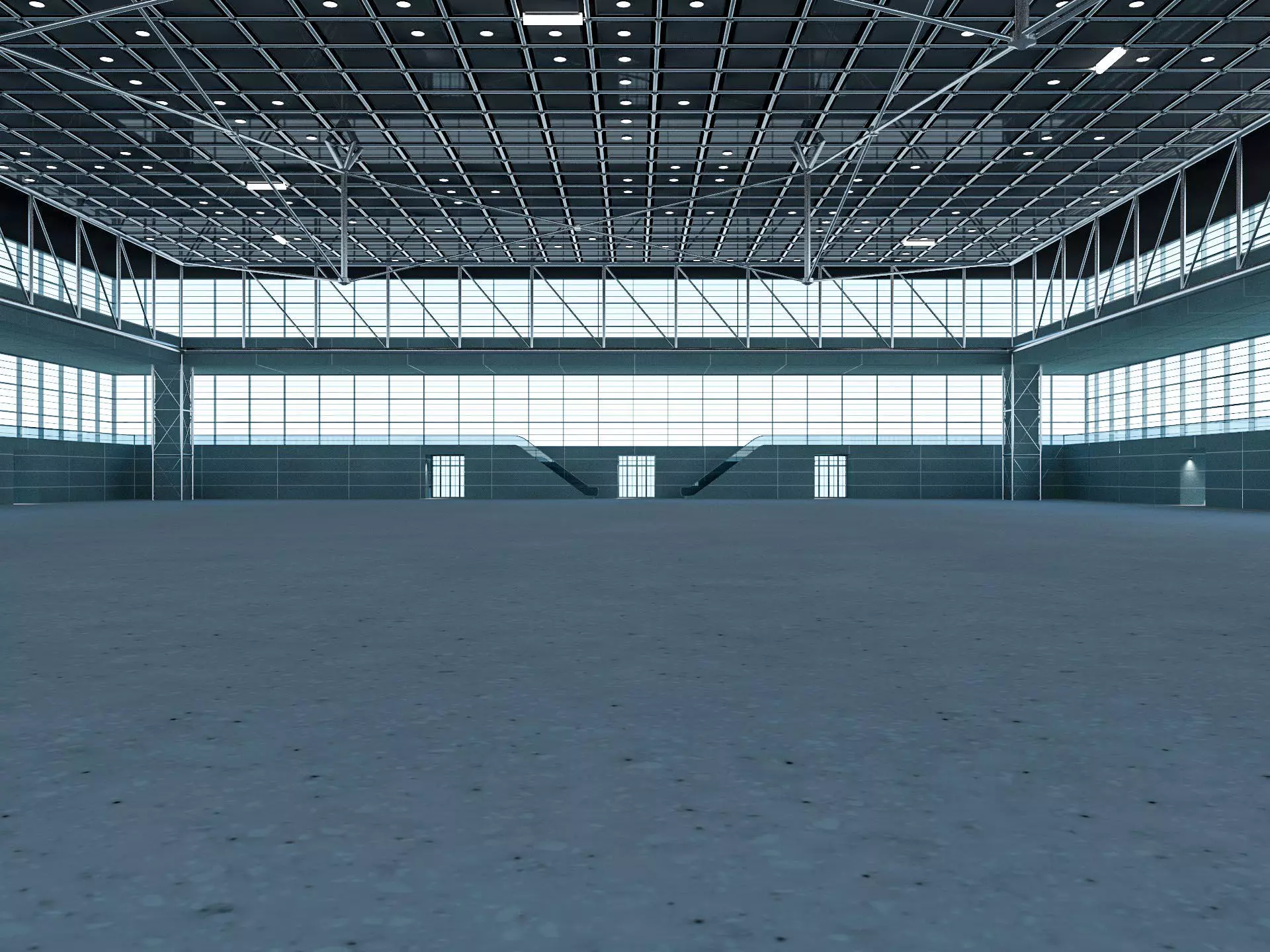 Exhibition Hall 23 3D model_0