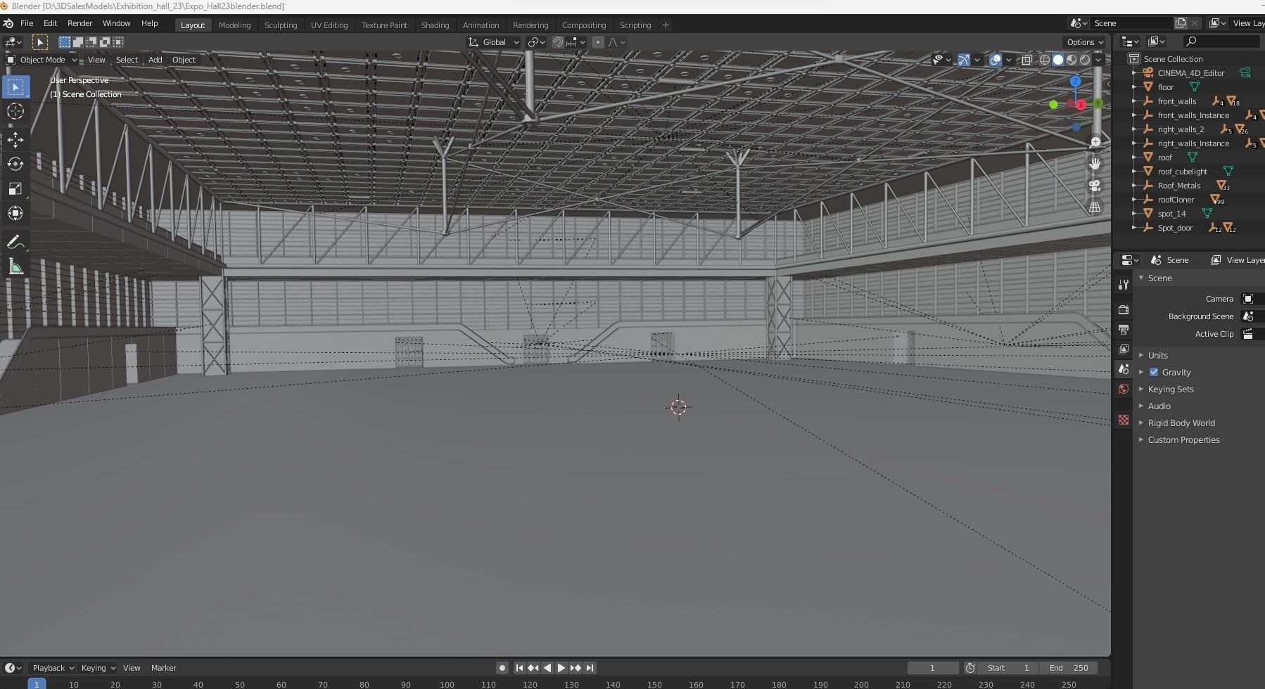 Exhibition Hall 23 3D model_24