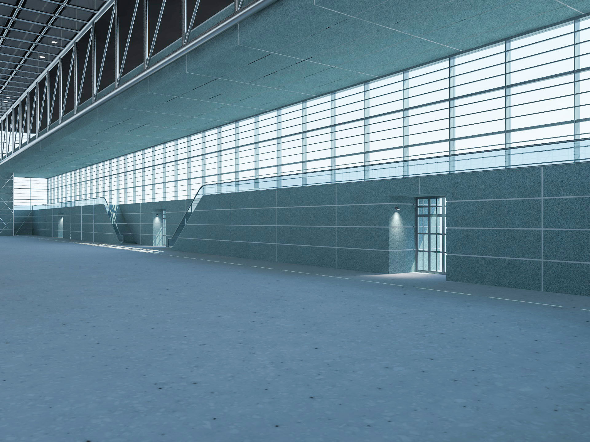 Exhibition Hall 23 3D model_3