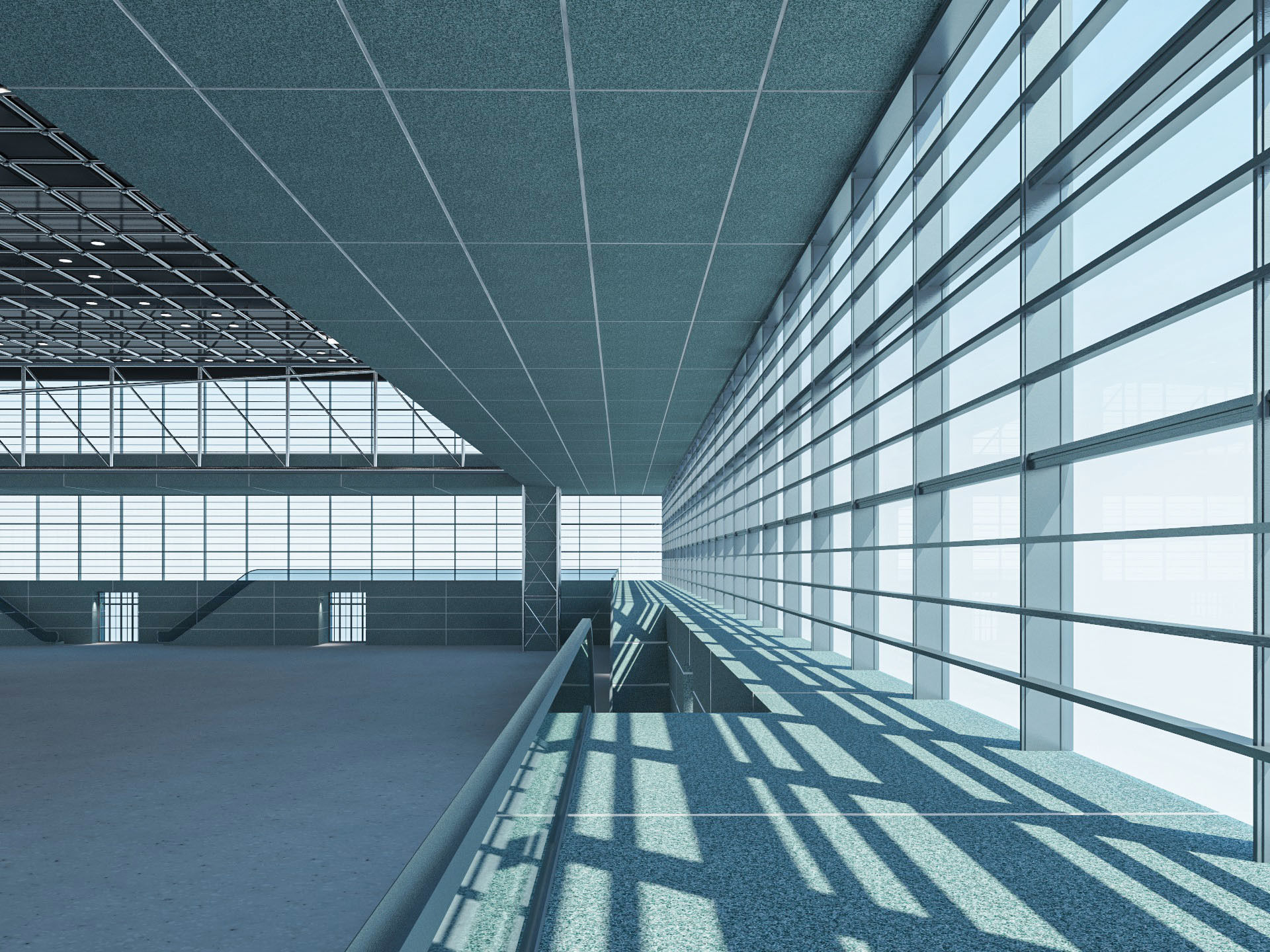 Exhibition Hall 23 3D model_7