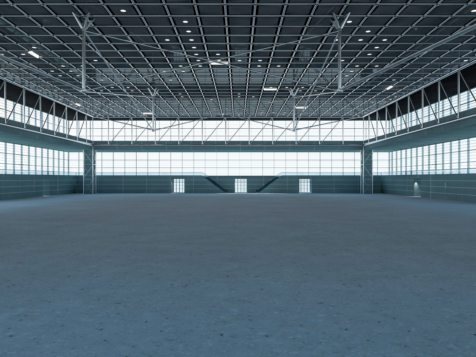 Exhibition Hall 23 3D model_1