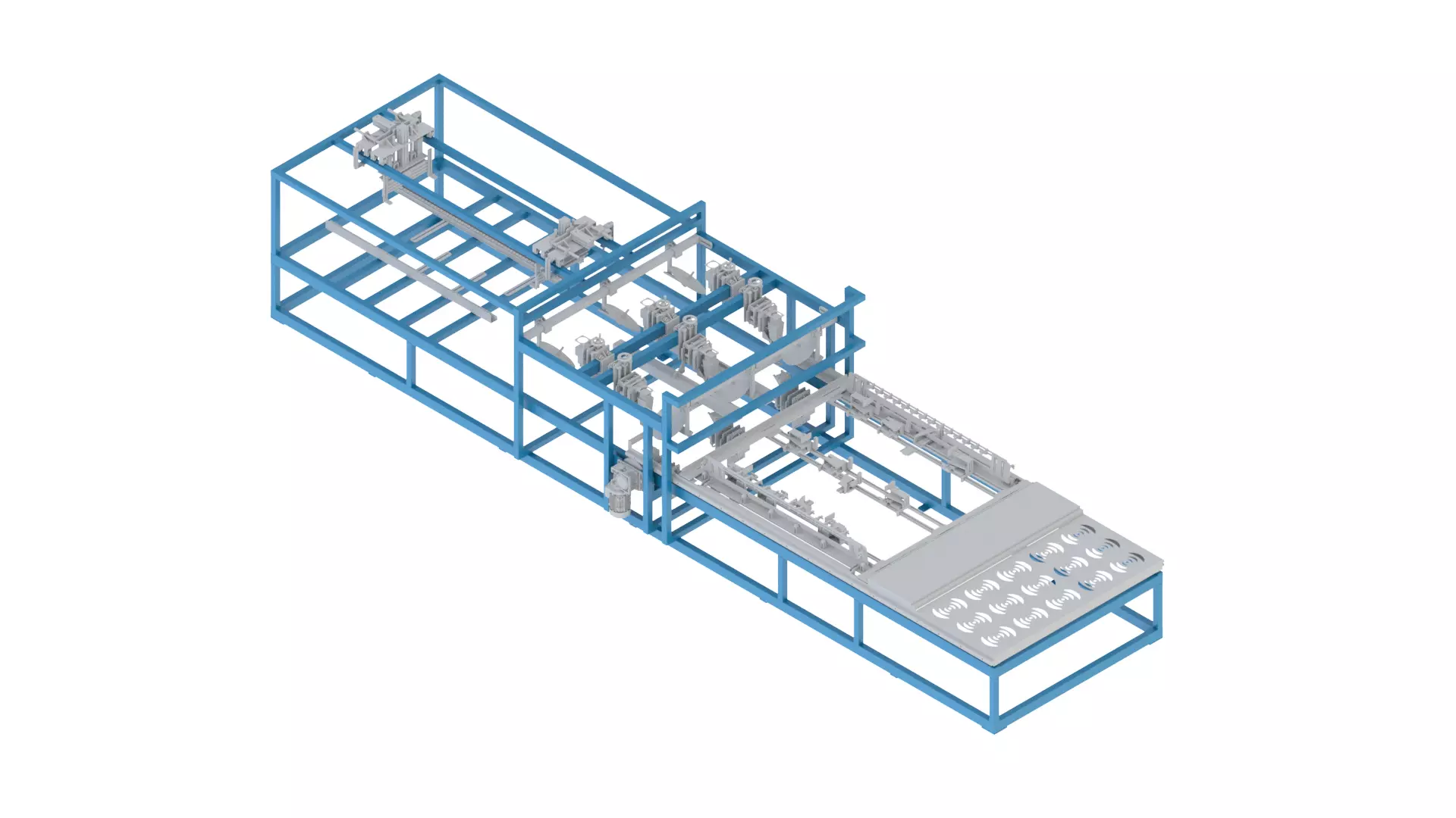 Automatic Wooden Pallet Making Machine 3D model