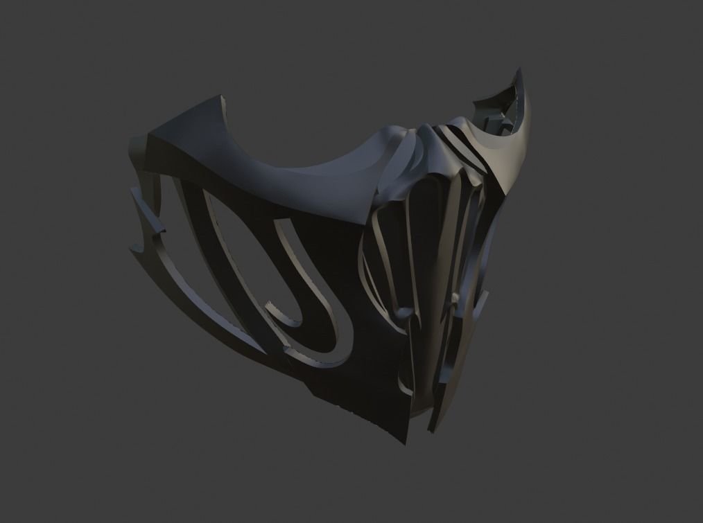 Noob Saibot mask from Mortal Kombat 11 - Han Ba 3D print model_4