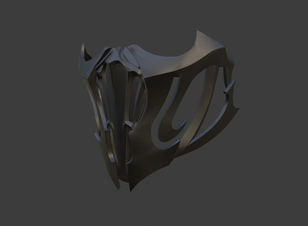 Noob Saibot mask from Mortal Kombat 11 - Han Ba 3D print model_5