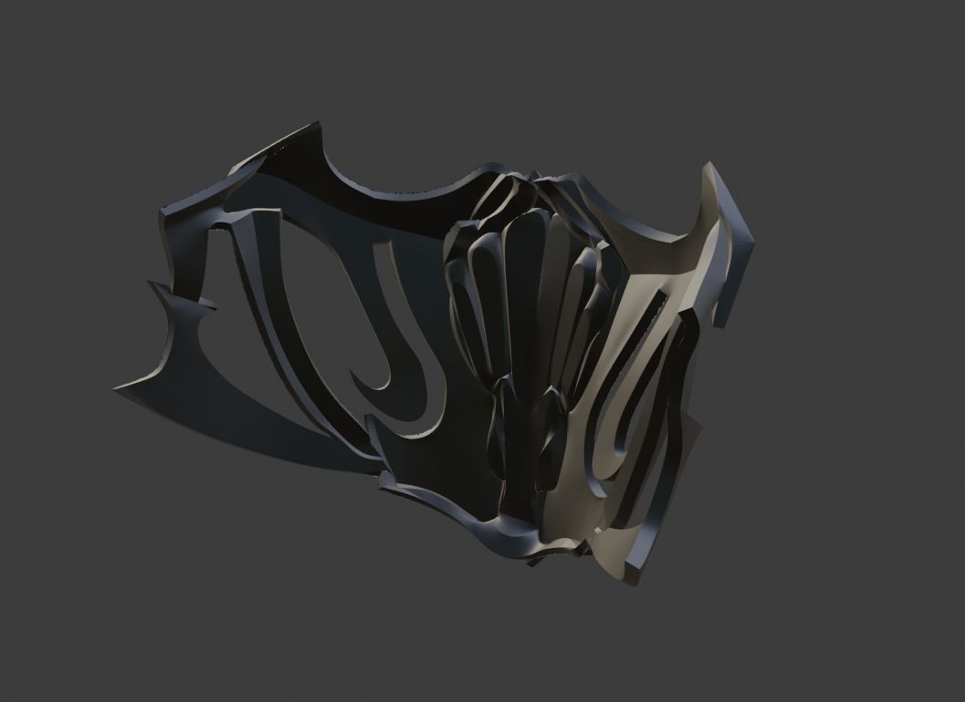 Noob Saibot mask from Mortal Kombat 11 - Han Ba 3D print model_6