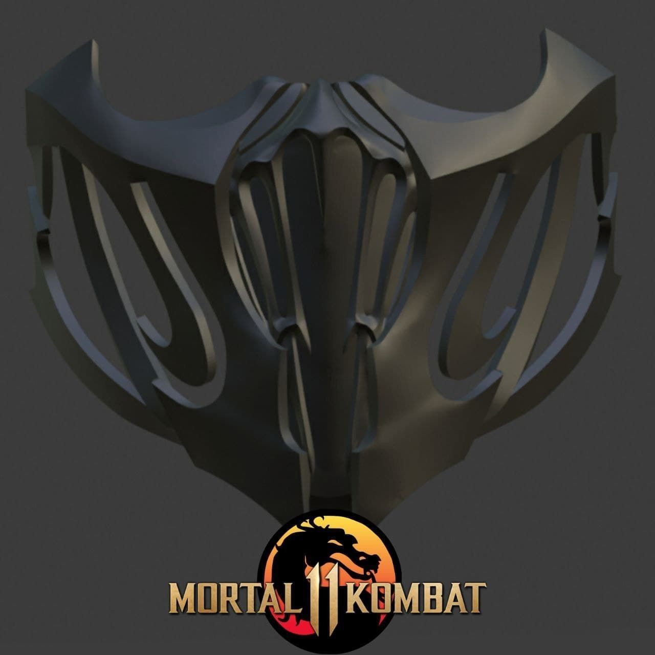 Noob Saibot mask from Mortal Kombat 11 - Han Ba 3D print model_1