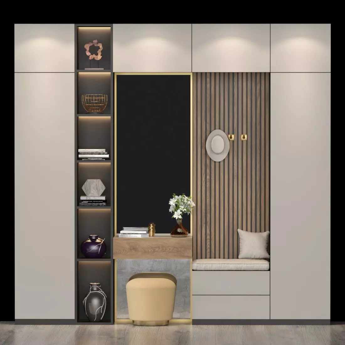 hall furniture 50 3D model