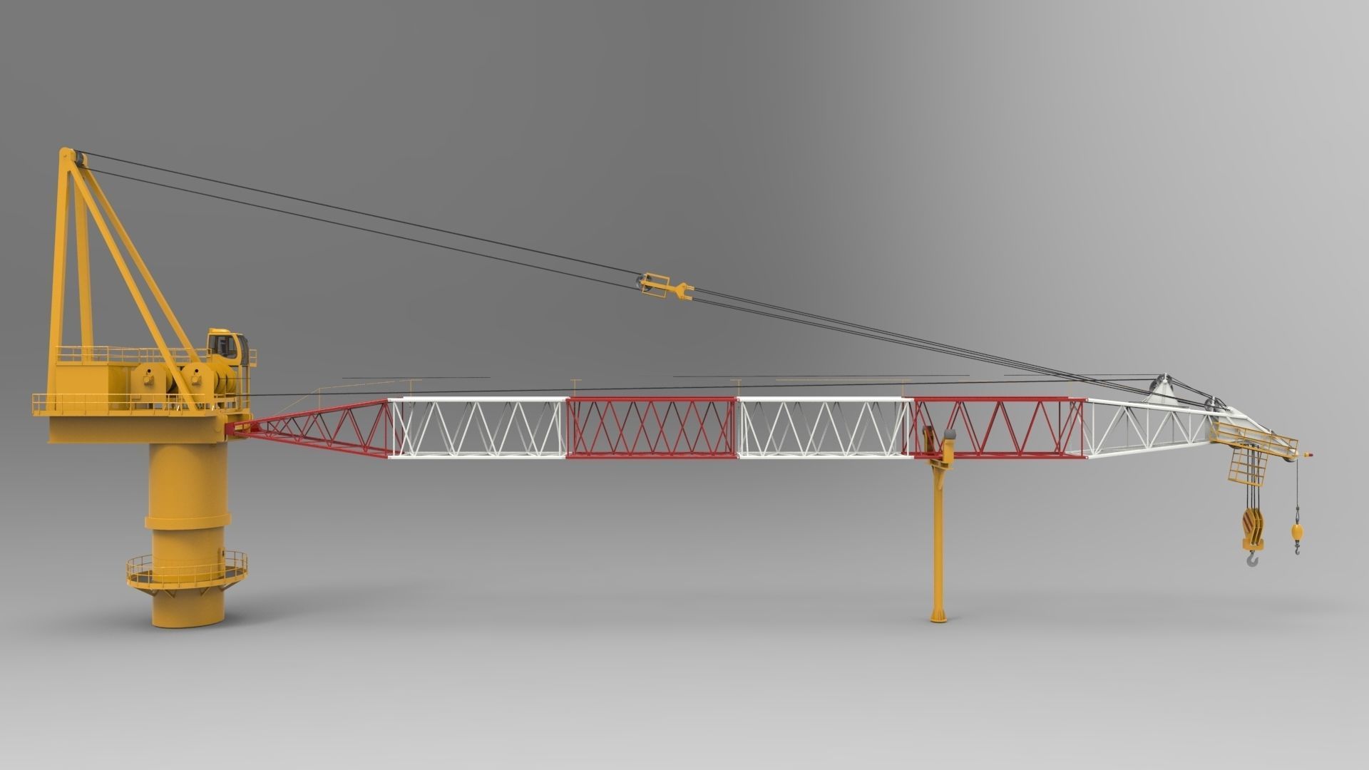 Tower Crane 3D model_4