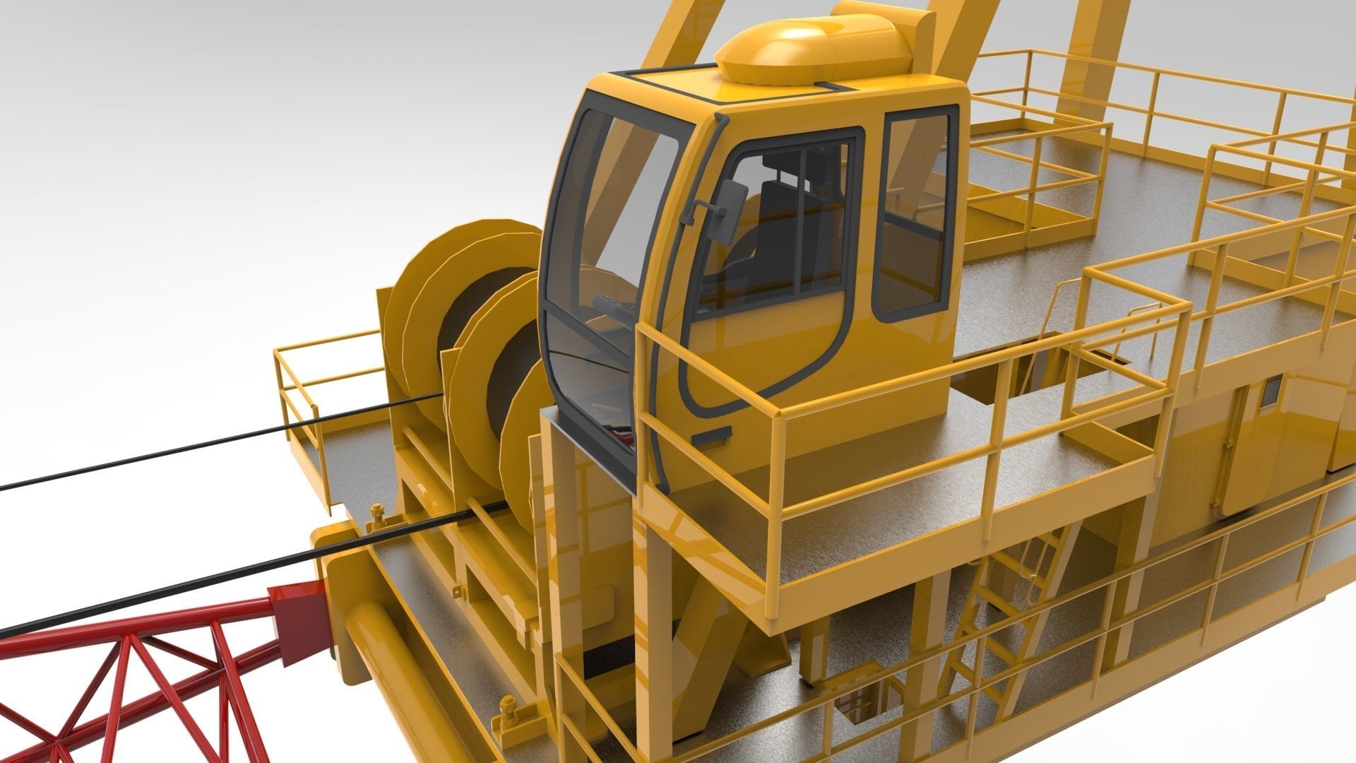 Tower Crane 3D model_6