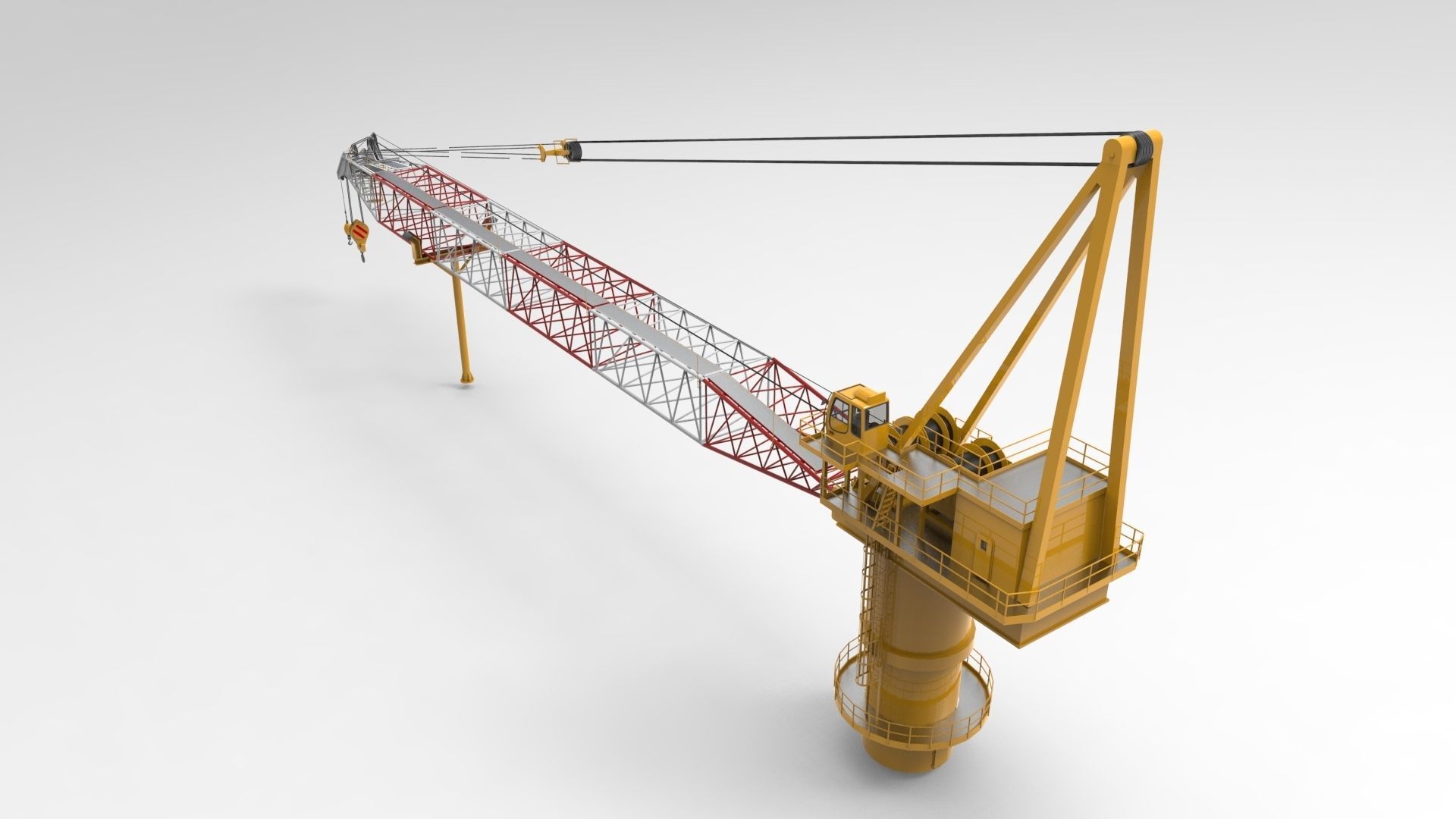 Tower Crane 3D model_1