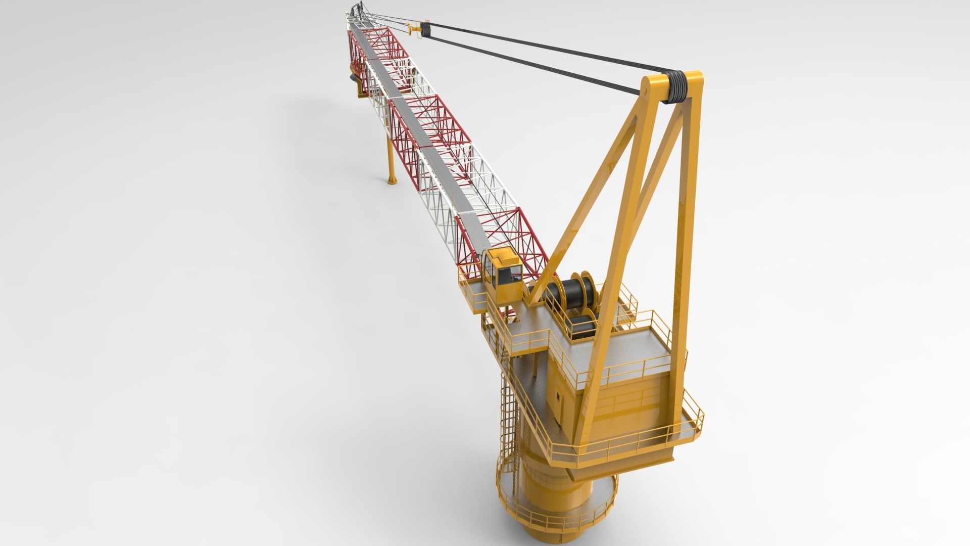 Tower Crane 3D model_3