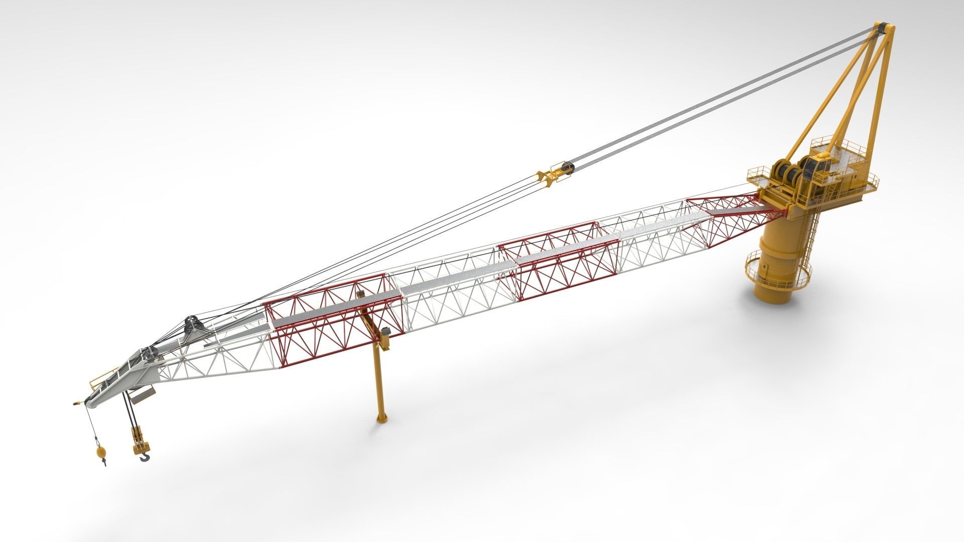 Tower Crane 3D model_2