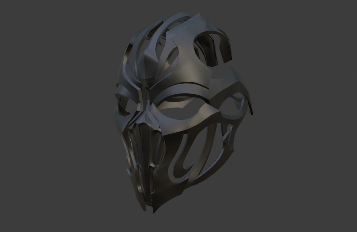 Noob Saibot helmet from Mortal Kombat 11 - Han Ba 3D print model_5