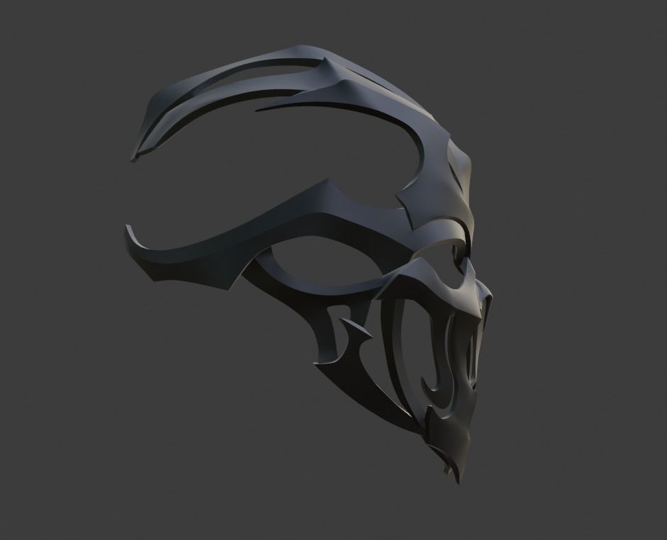 Noob Saibot helmet from Mortal Kombat 11 - Han Ba 3D print model_3