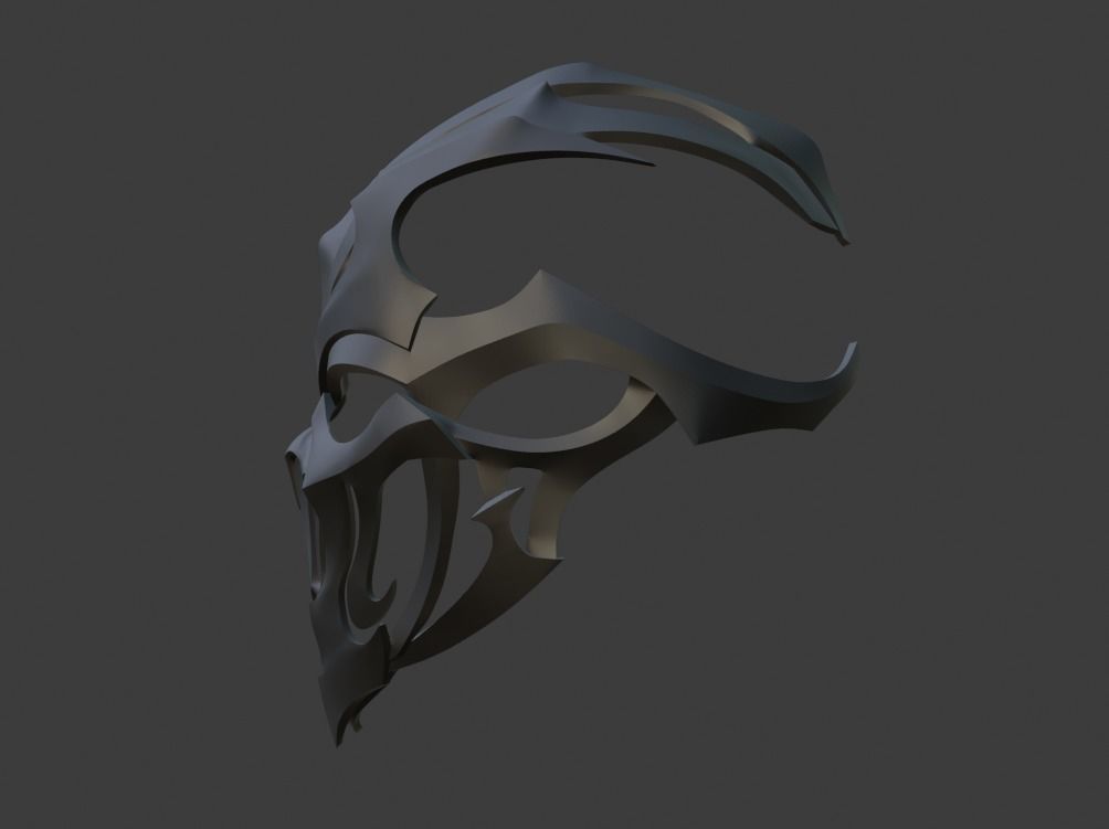 Noob Saibot helmet from Mortal Kombat 11 - Han Ba 3D print model_2