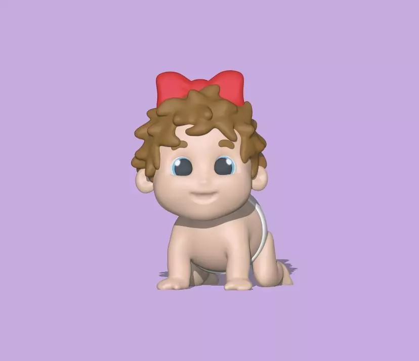 Laughing Baby 3D print model_0