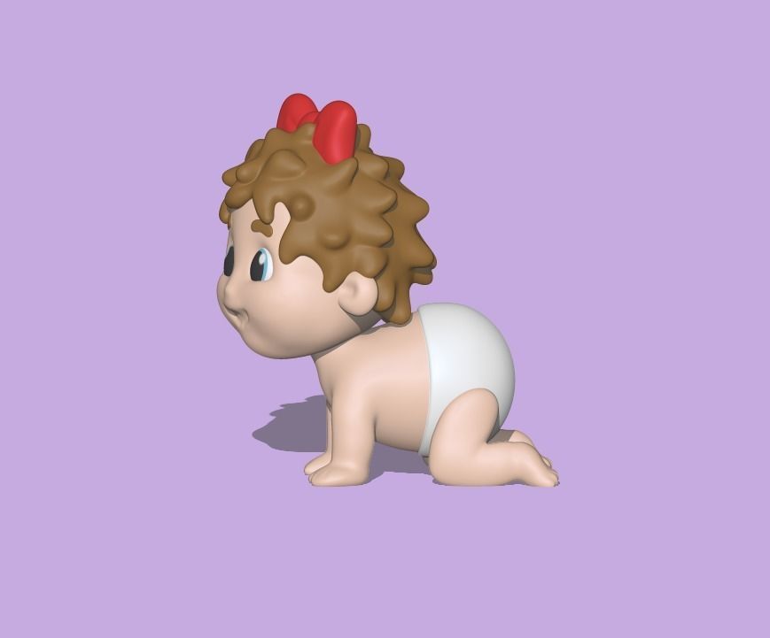 Laughing Baby 3D print model_1